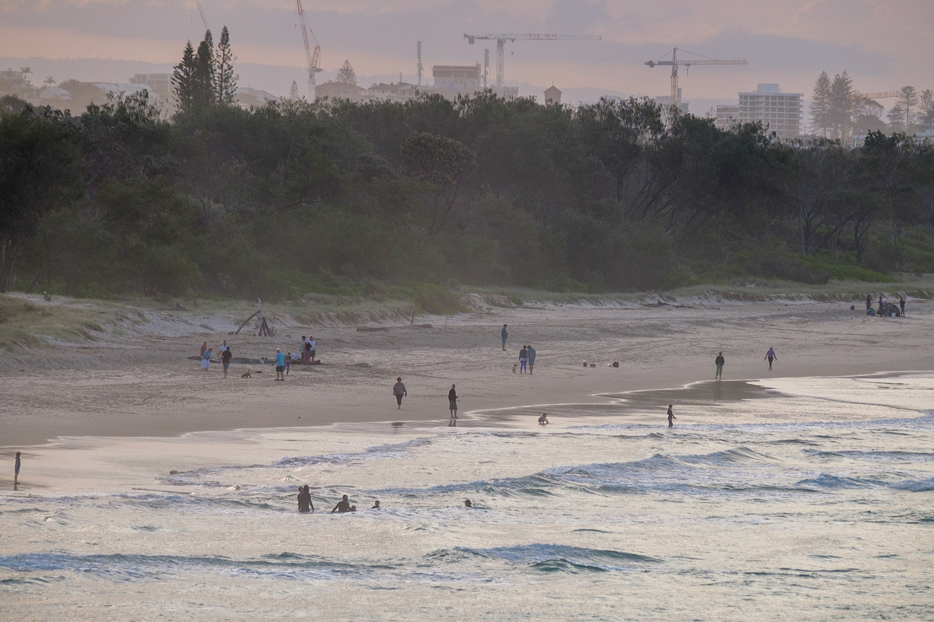 View toward Tweed Heads from Fingal Head