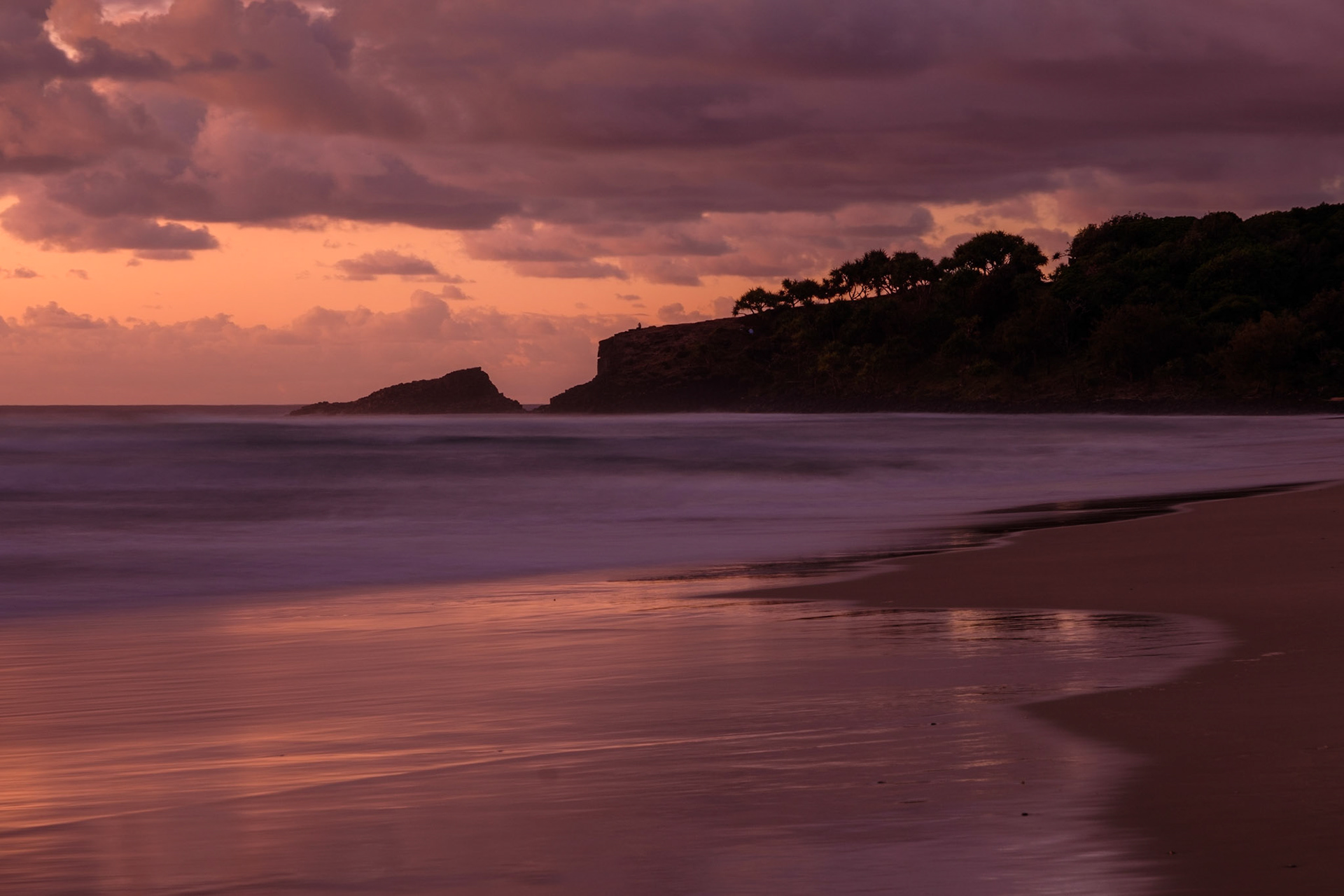 Fingal Head beach sunrise