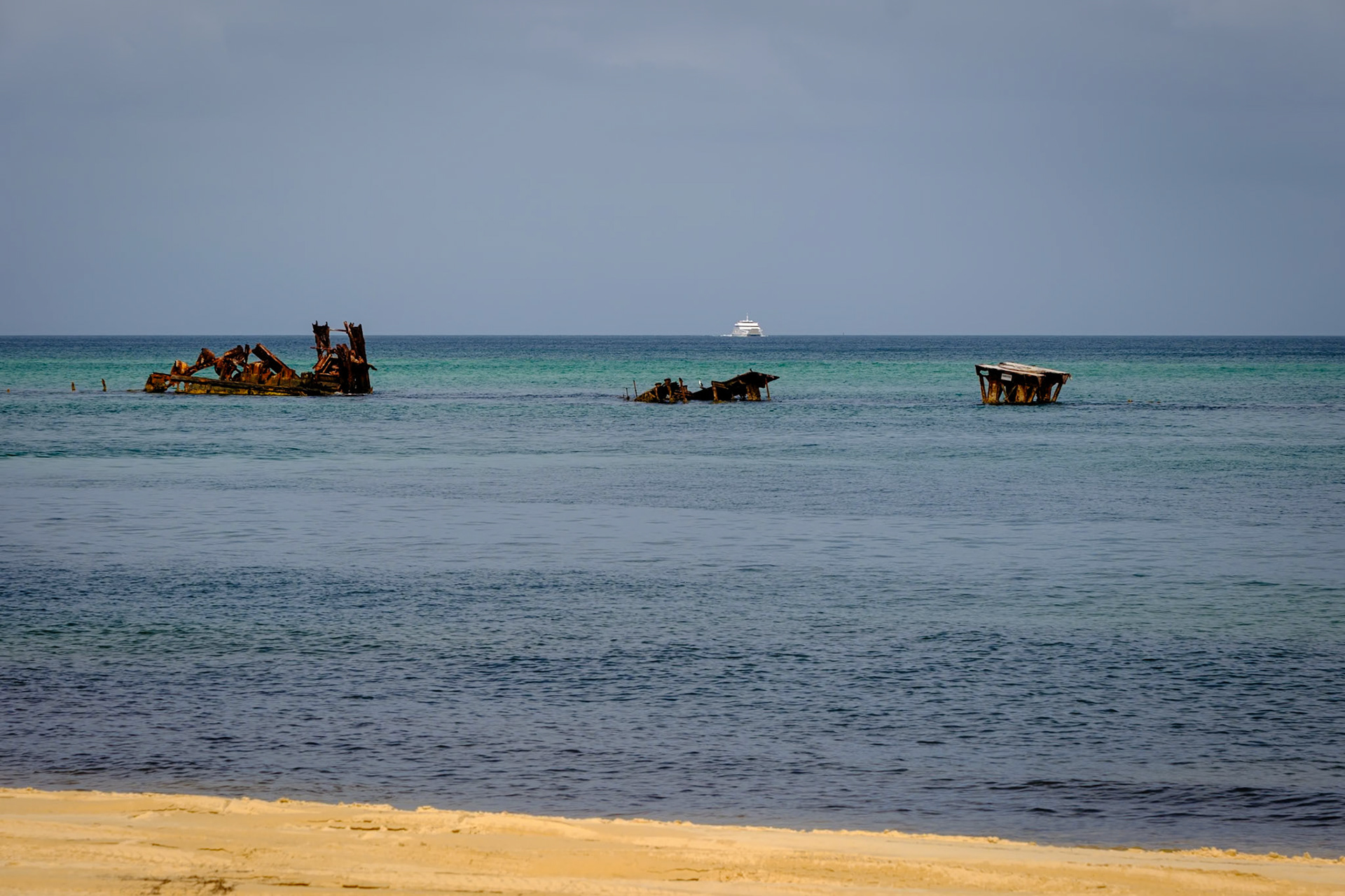 MICAT landing point at the Tangalooma Wrecks, Moreton Island