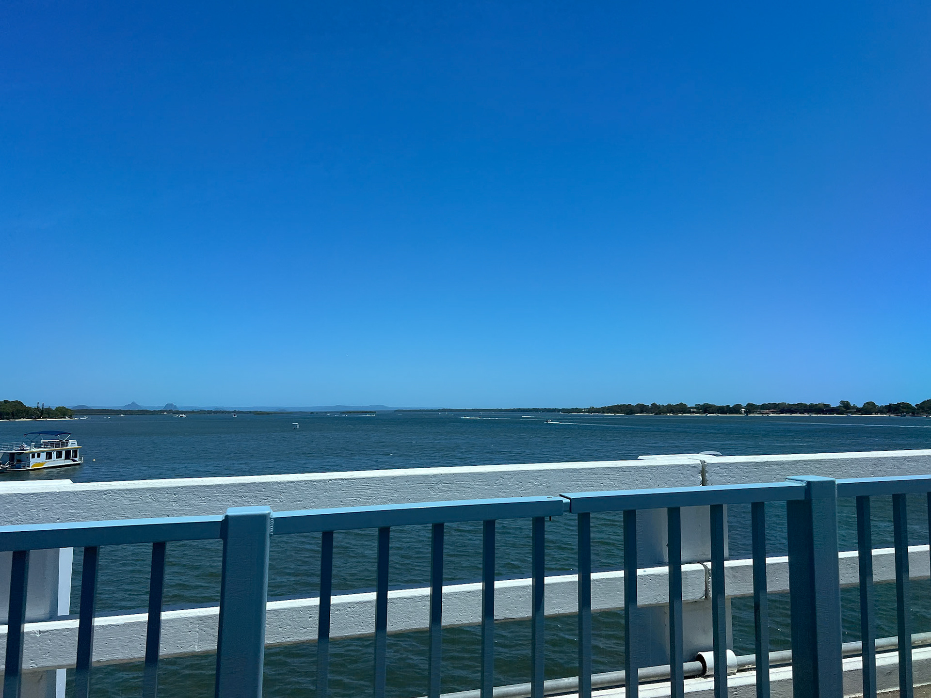 Crossing the Bribie Bridge