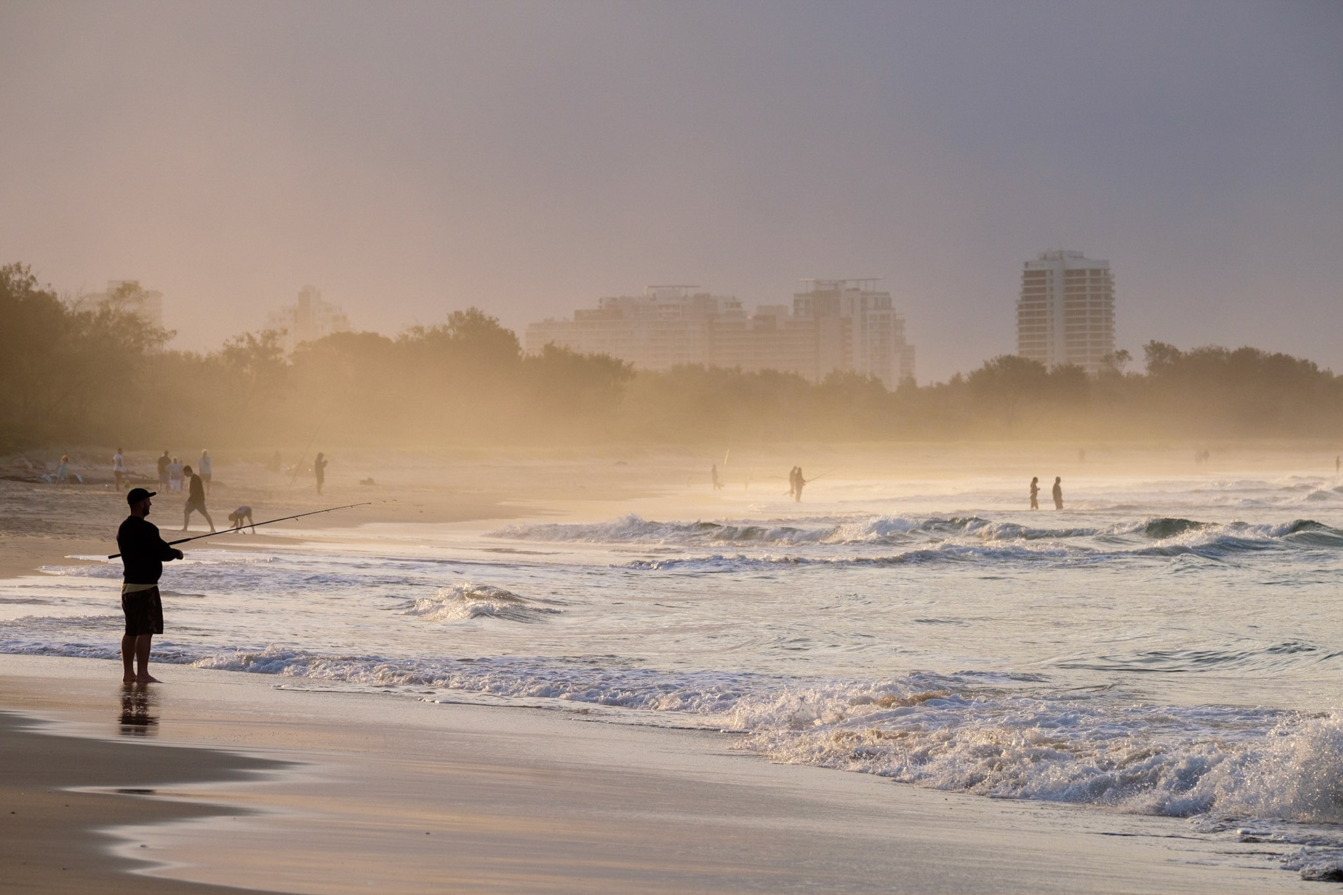 View toward Tweed Heads from Fingal Head
