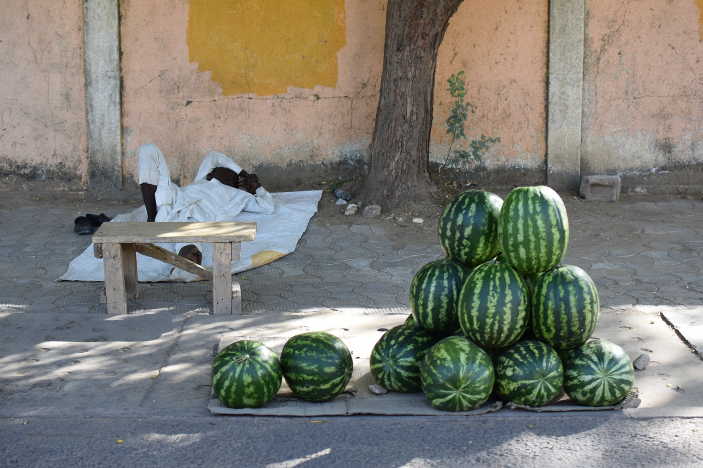 Le long des rues de N'Djamena.