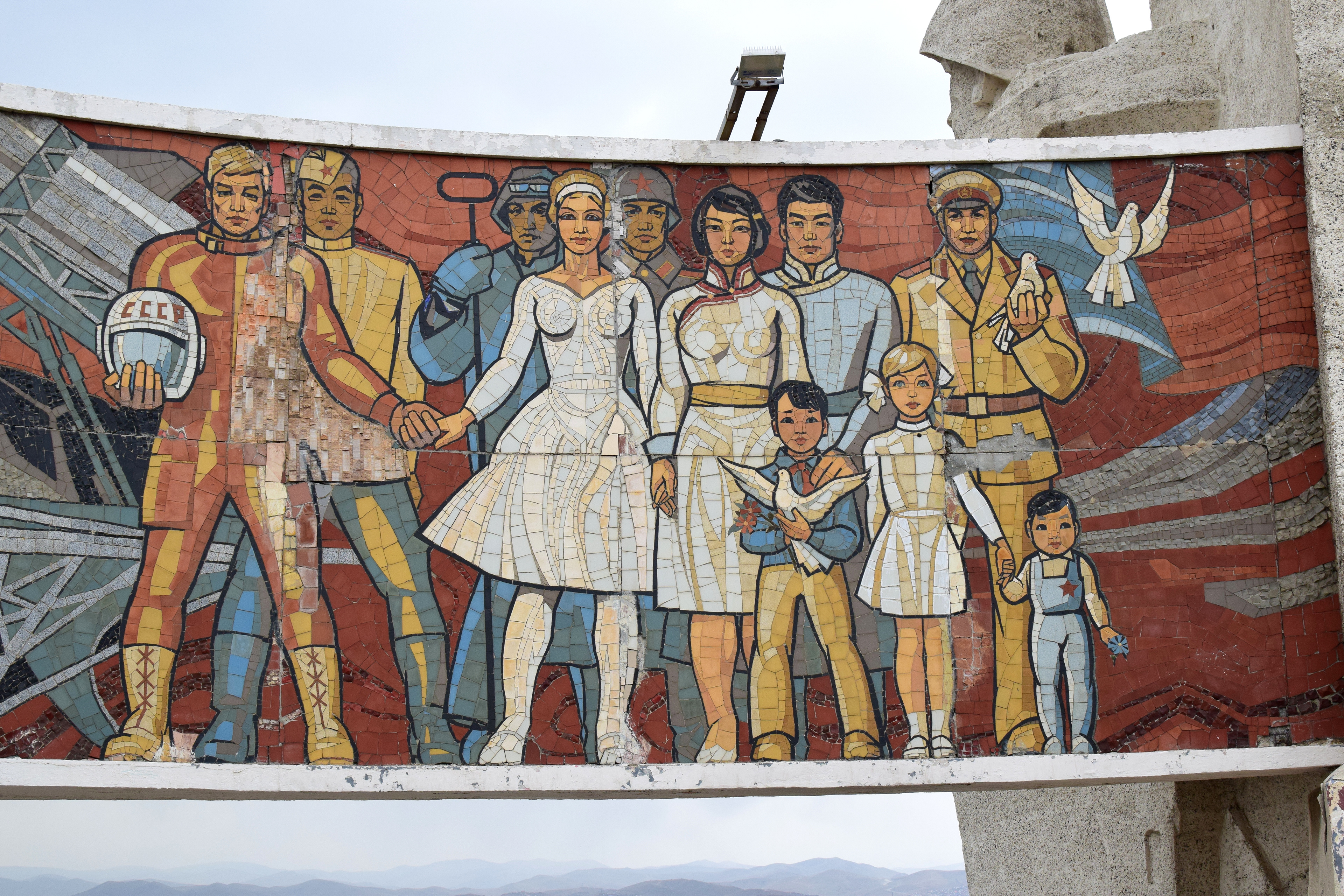 Le mémorial soviétique de la colline de Zaisan, à Ulaanbaatar
