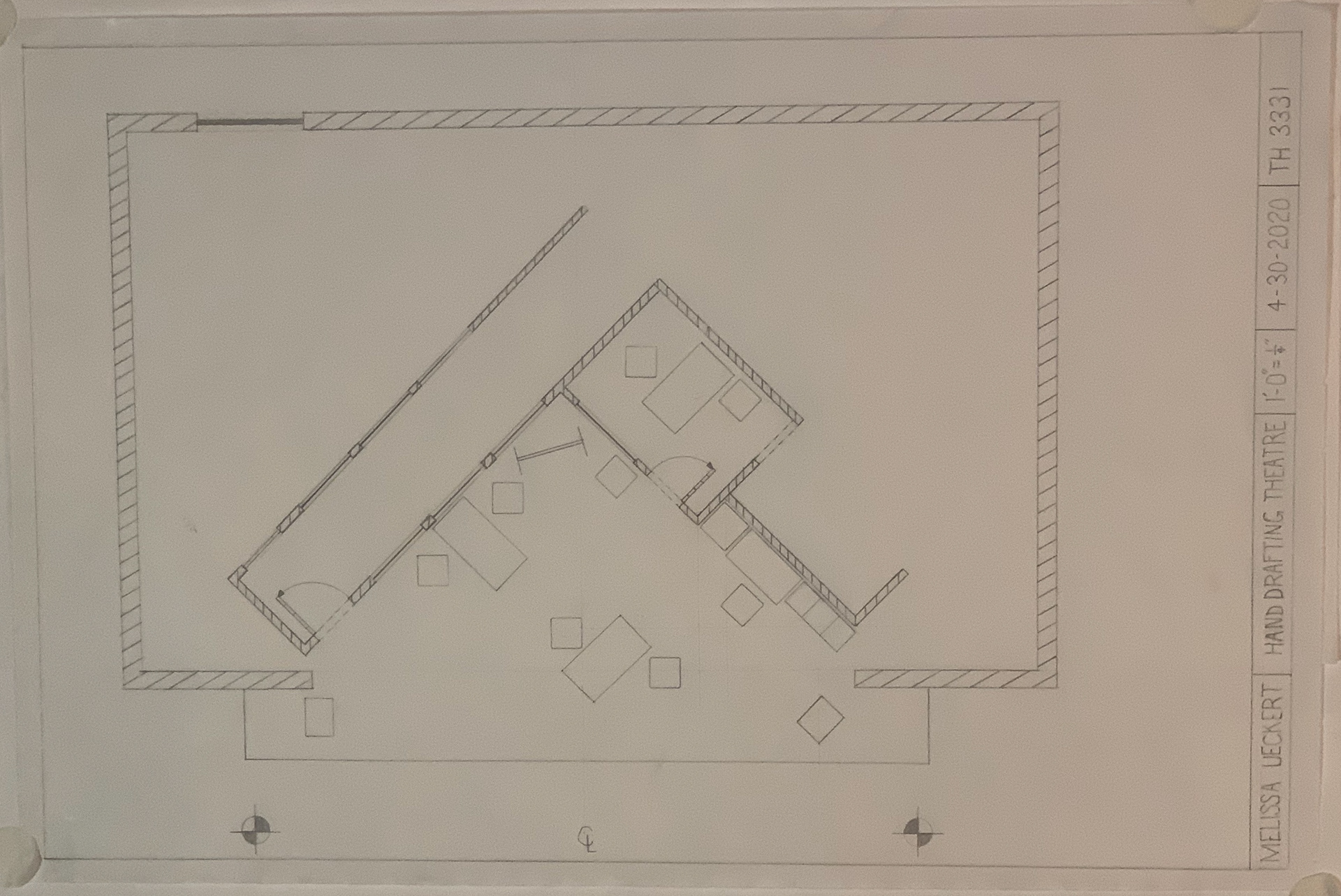 Sample Ground Plan 1'=1/4"