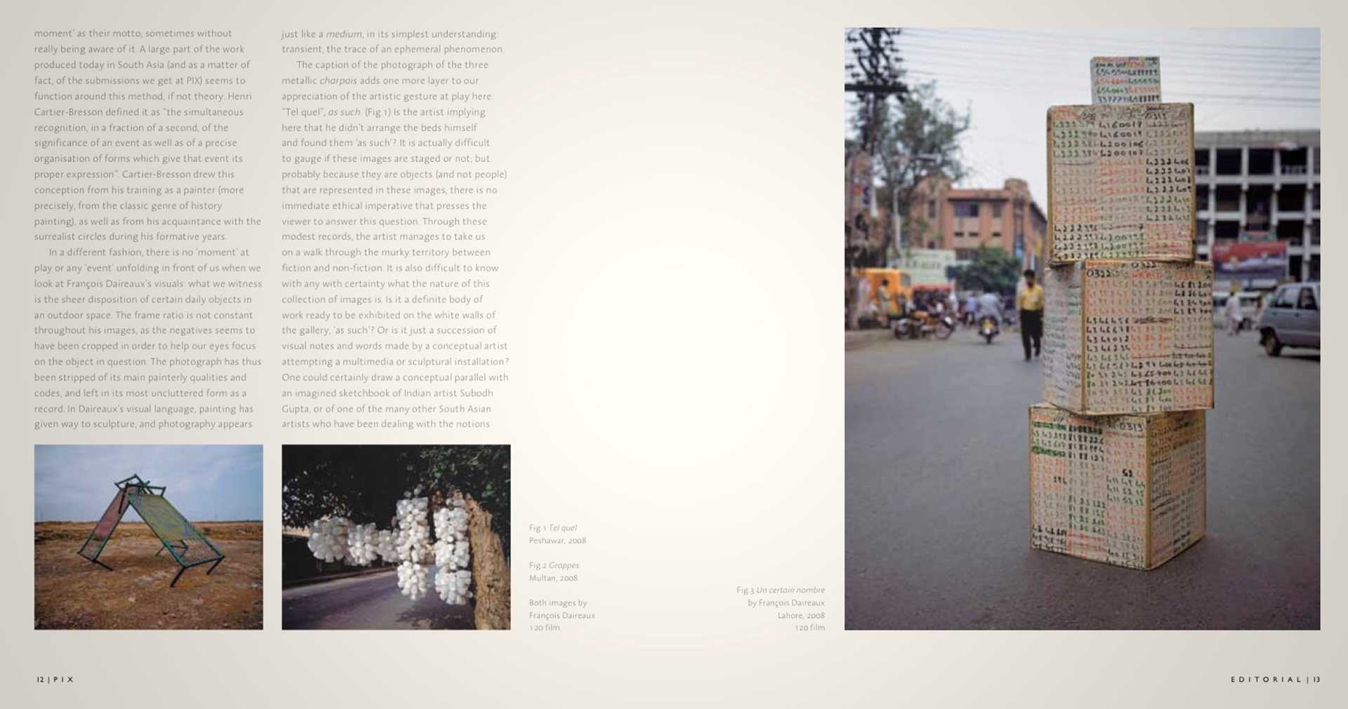'Decide Arrangements' : an article on the photographic work of François Daireaux