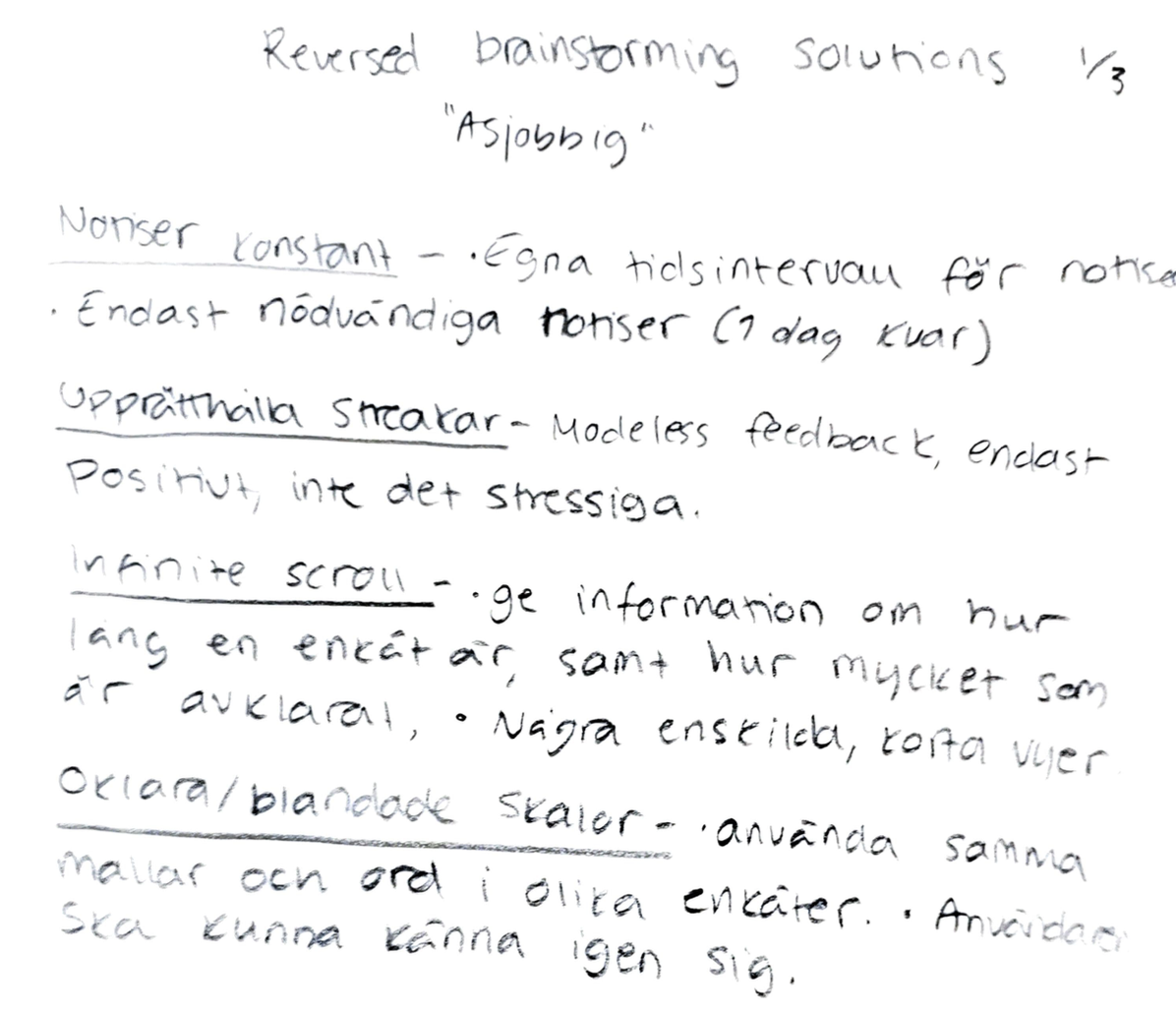 Reversed brainstorming part 2