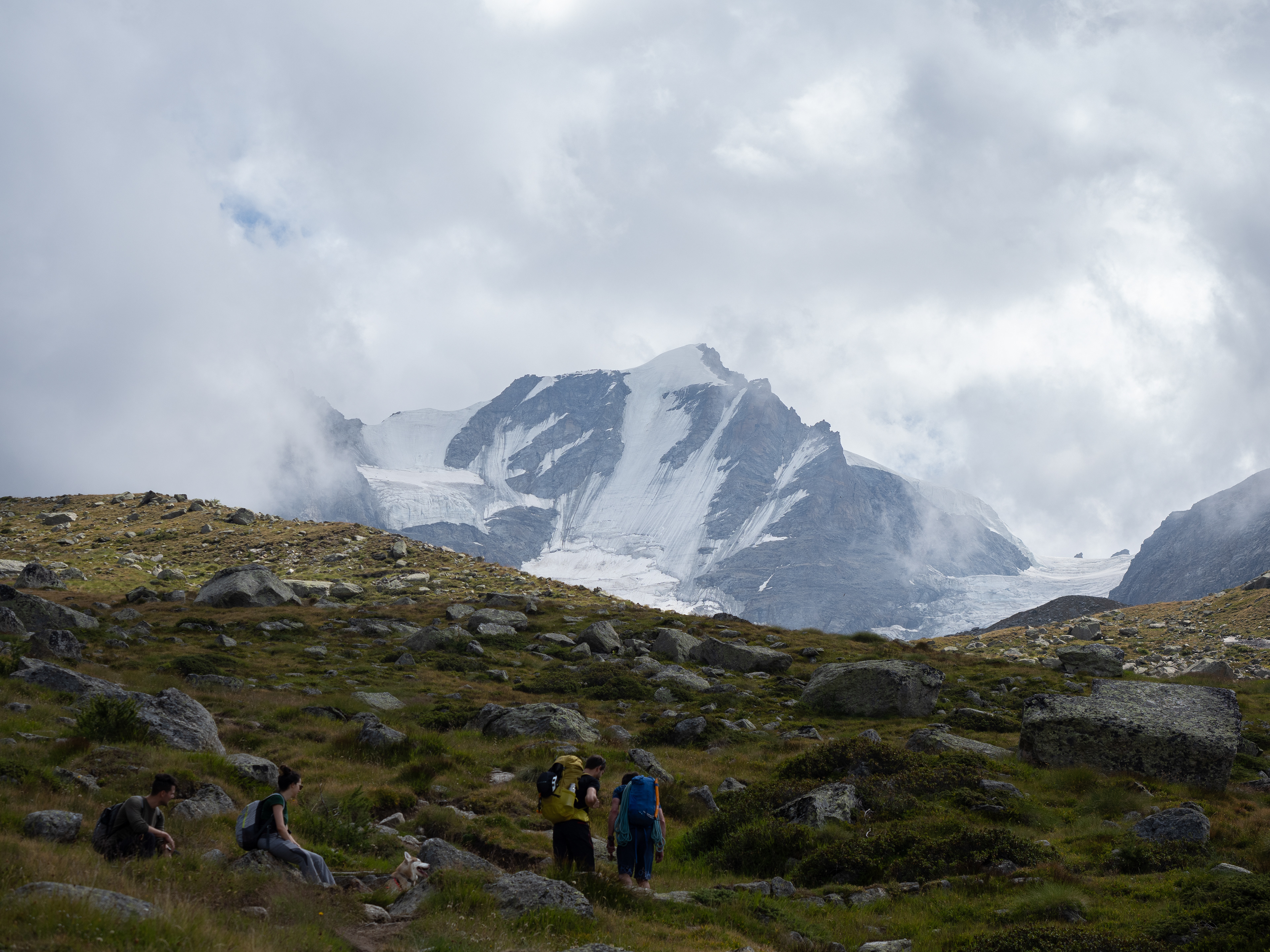 Der Gran Paradiso zeigt sich zum ersten Mal.