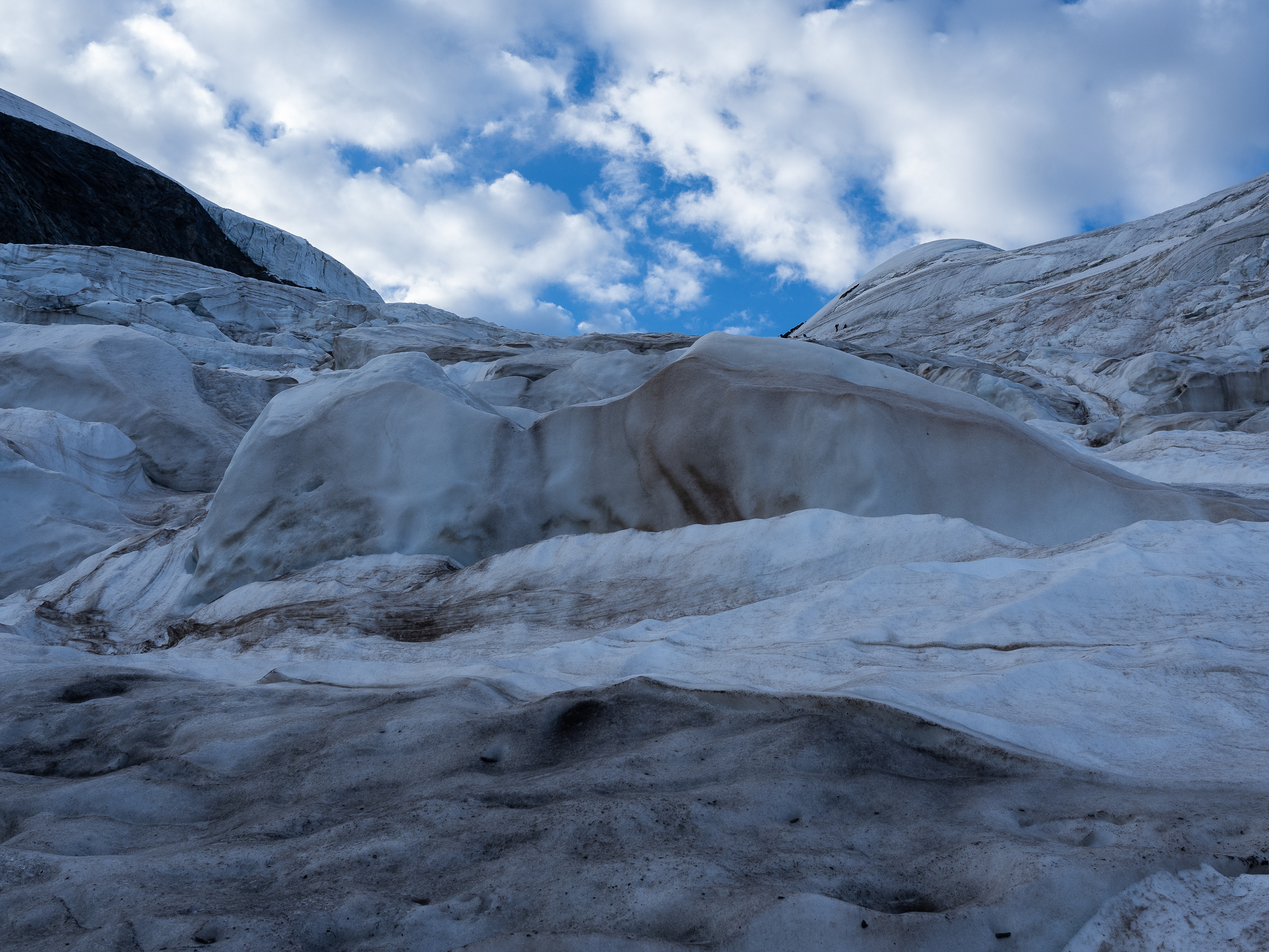 Auf dem Laveciau-Gletscher
