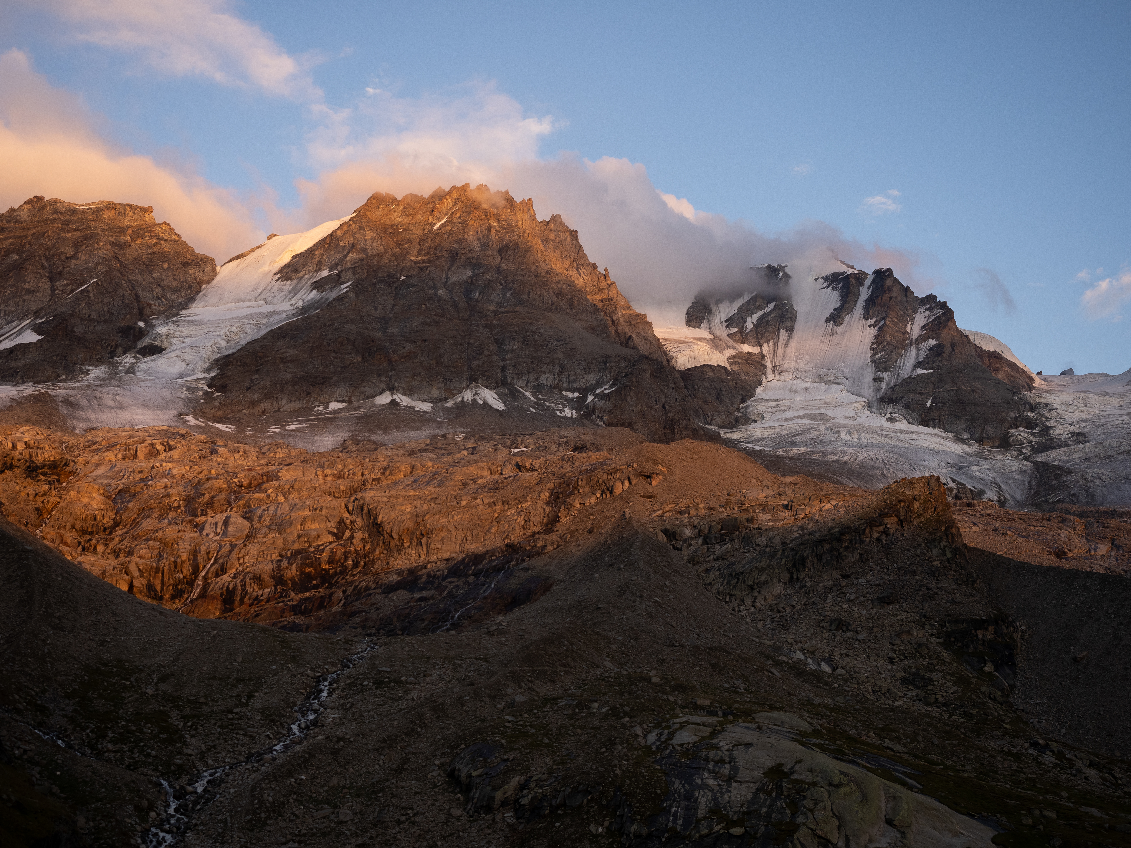 Alpenglühen am Abend