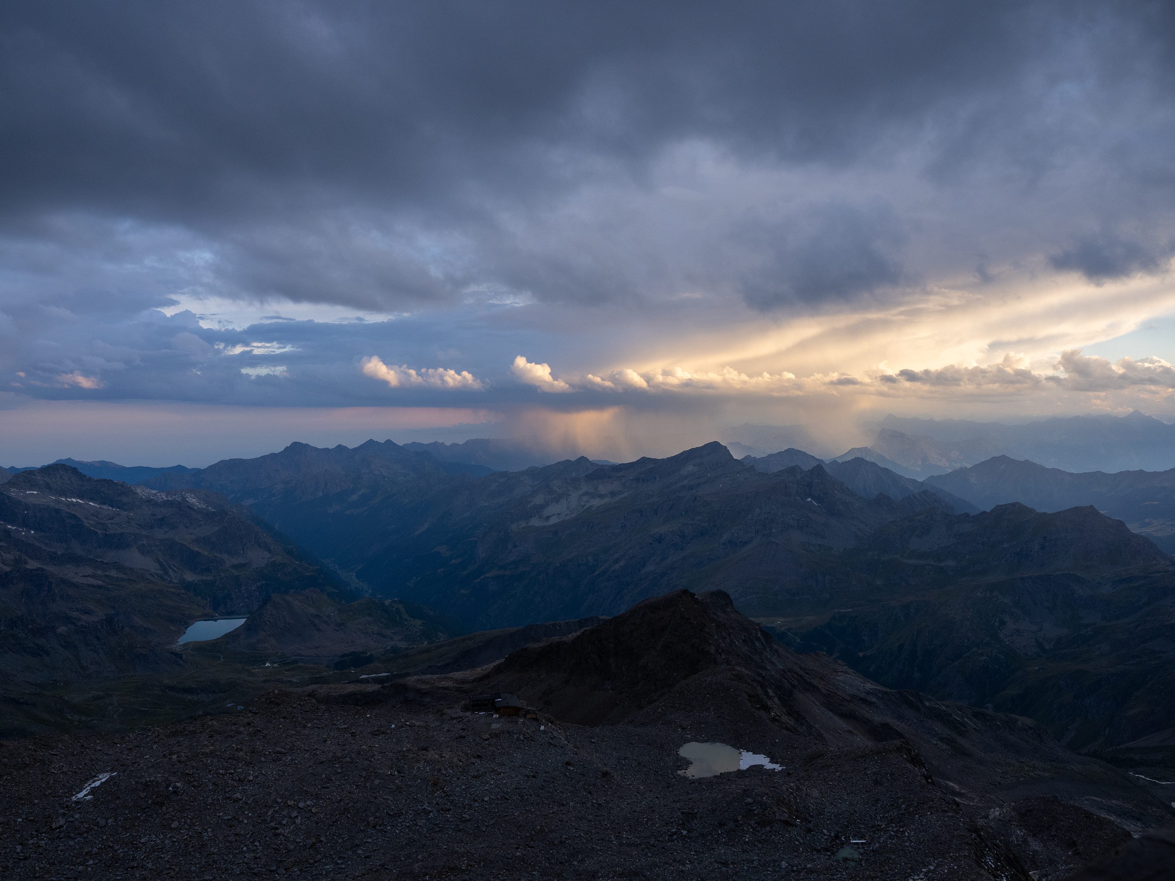 Aussicht von der Capanna Gnifetti