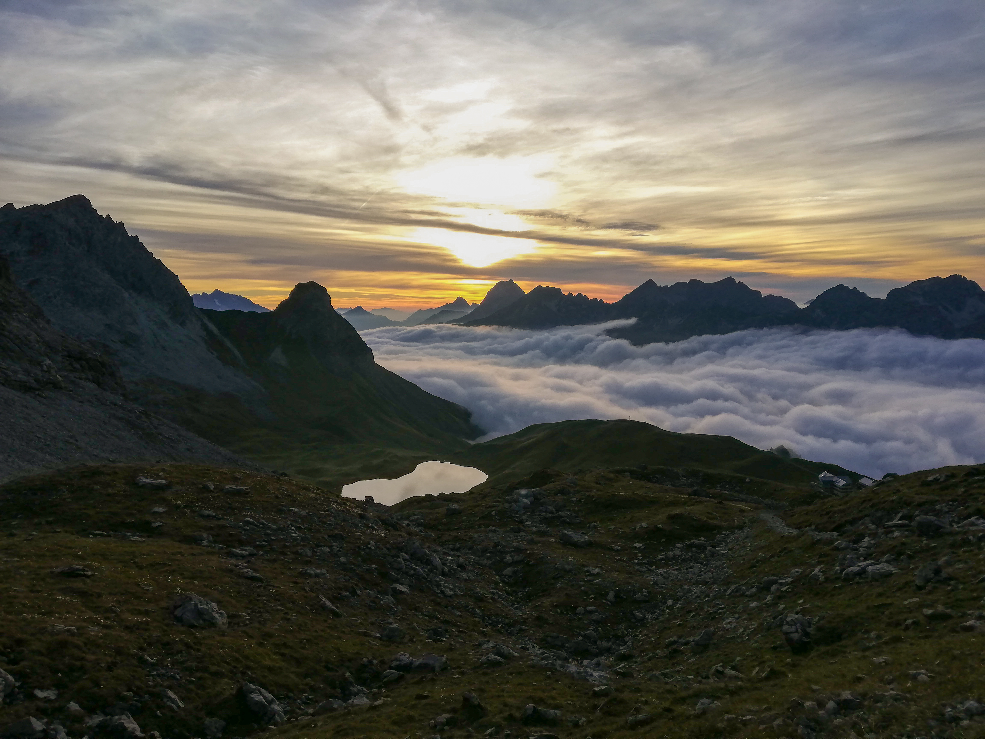 Sonnenuntergang am Rappensee