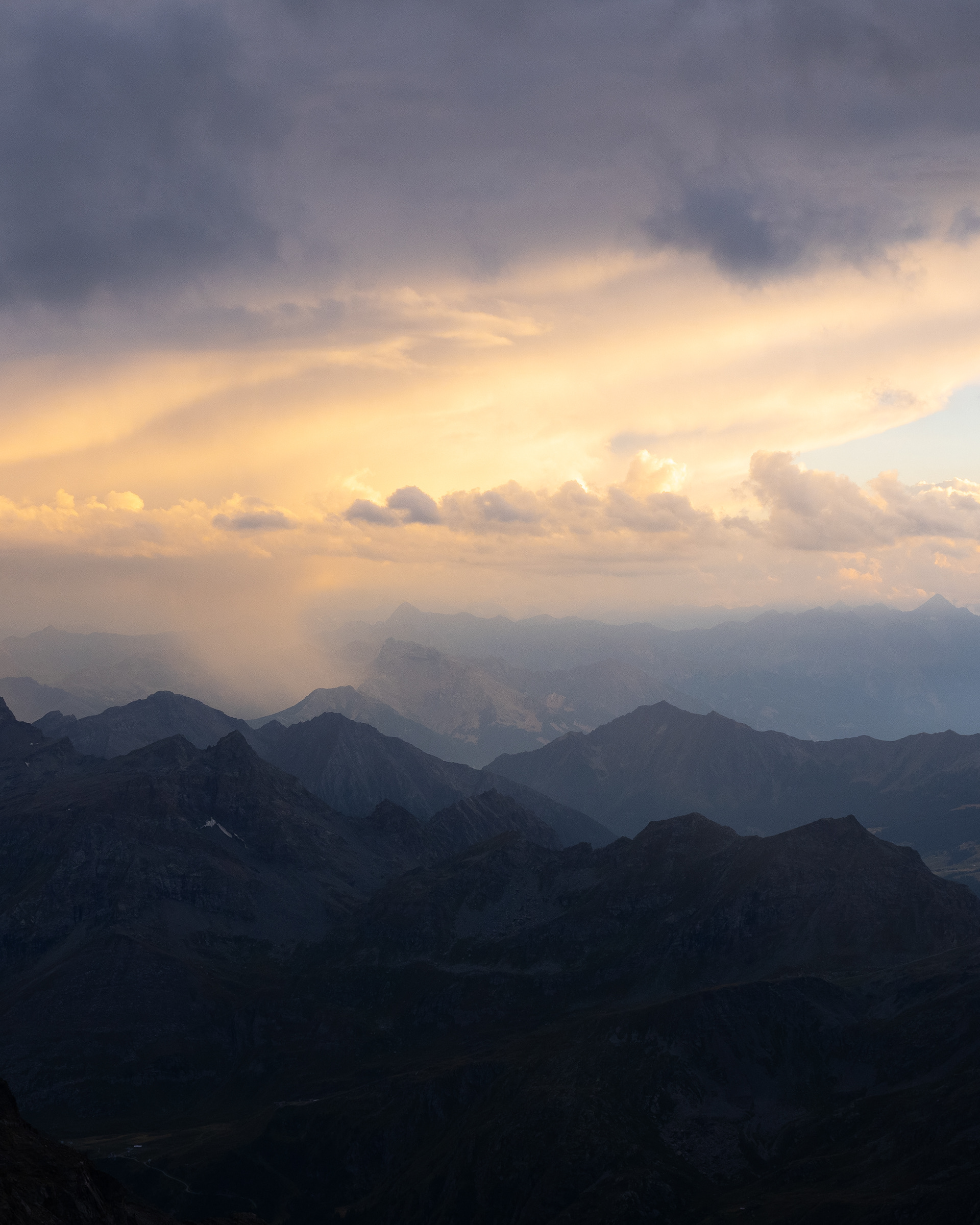 Abends auf der Capanna Gnifetti