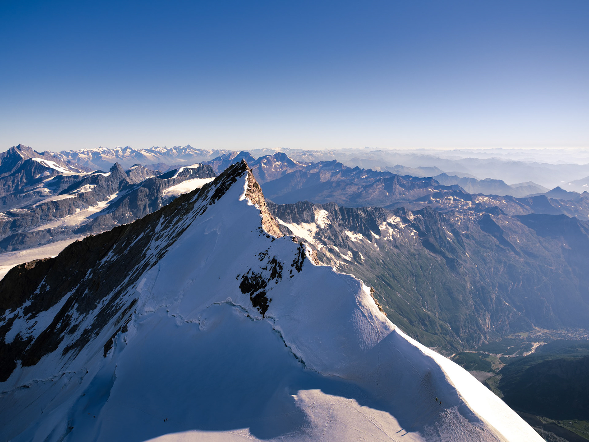 Am Gipfel der Dufourspitze