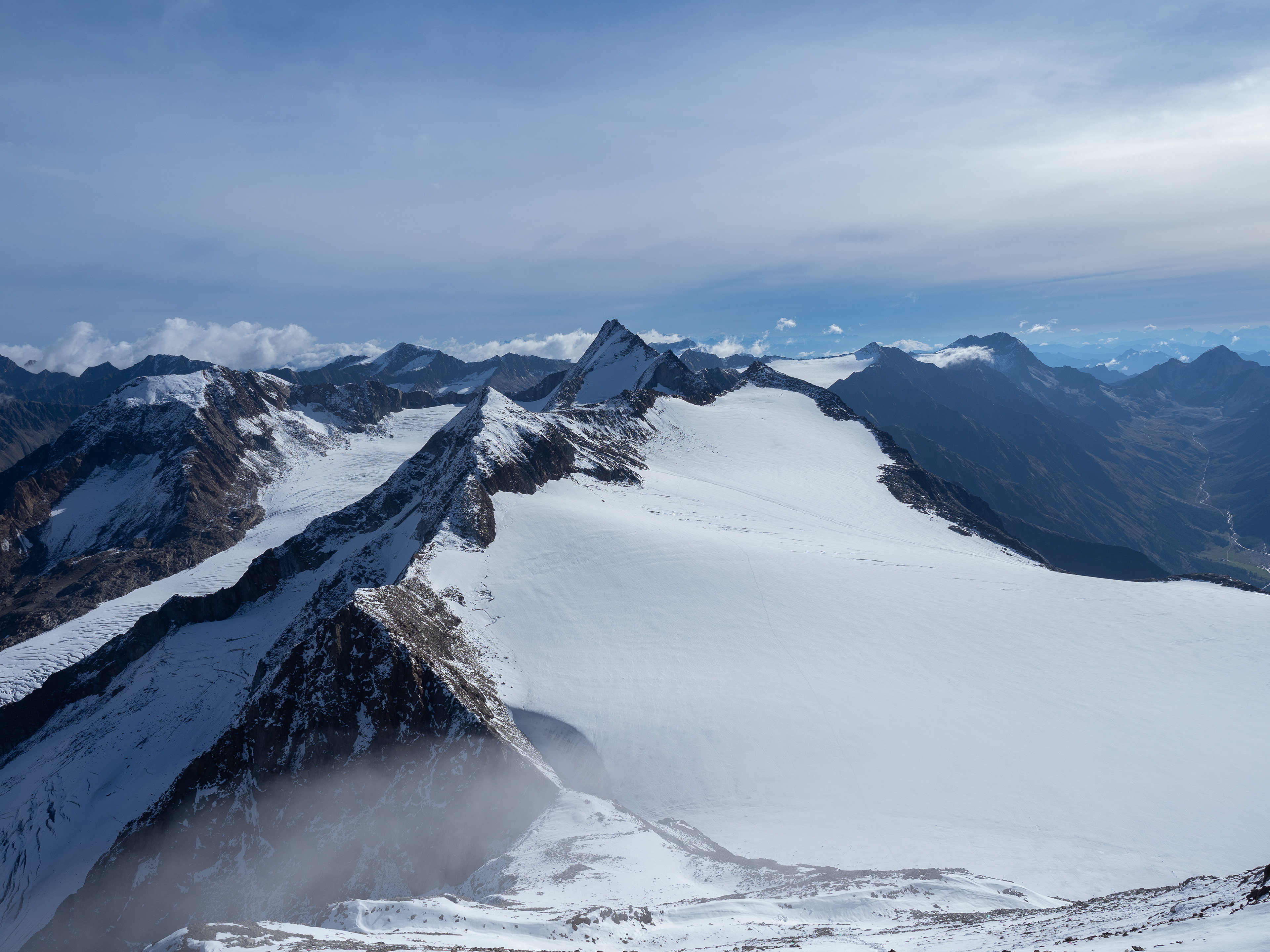 Blick über den Gletscher zur Hinteren Schwärze
