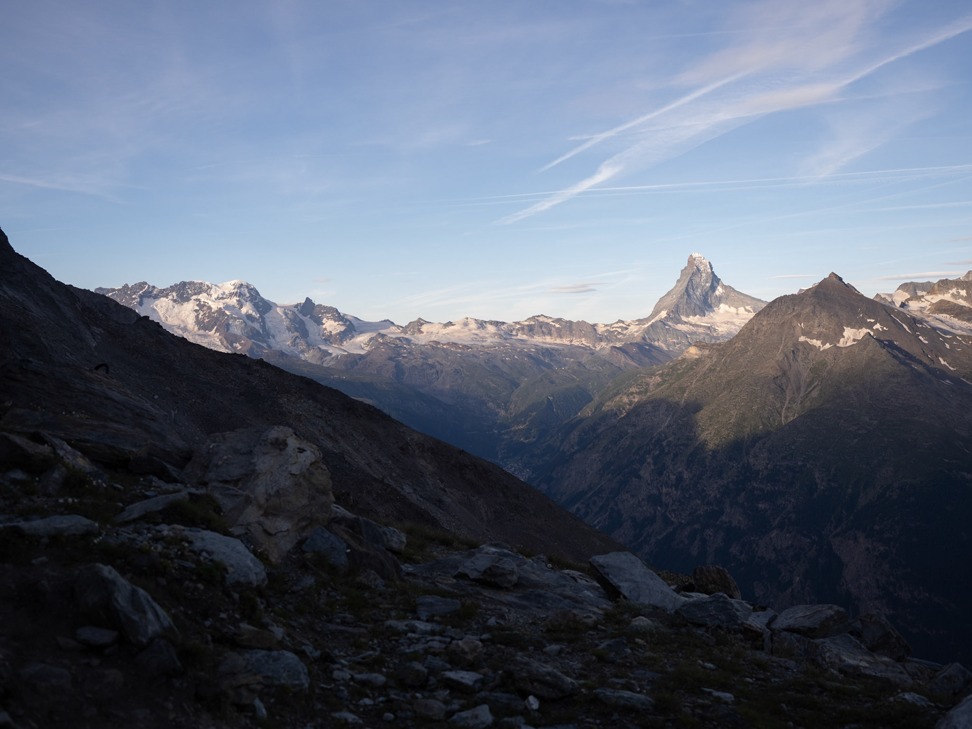 Am Morgen bei der Domhütte