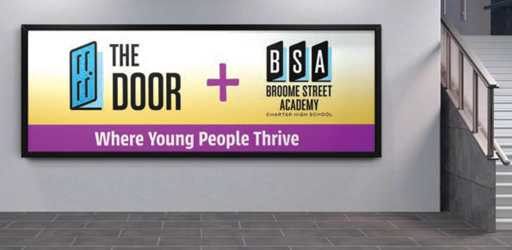 The Door & BSA logos: refreshed, aligned designs