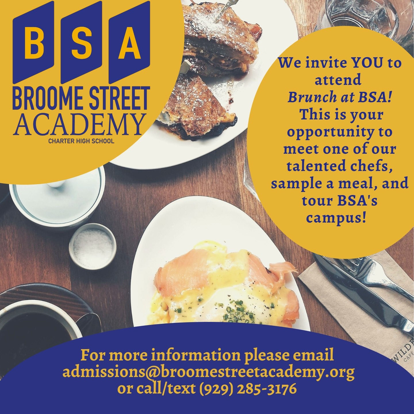 BSA school open house flyer