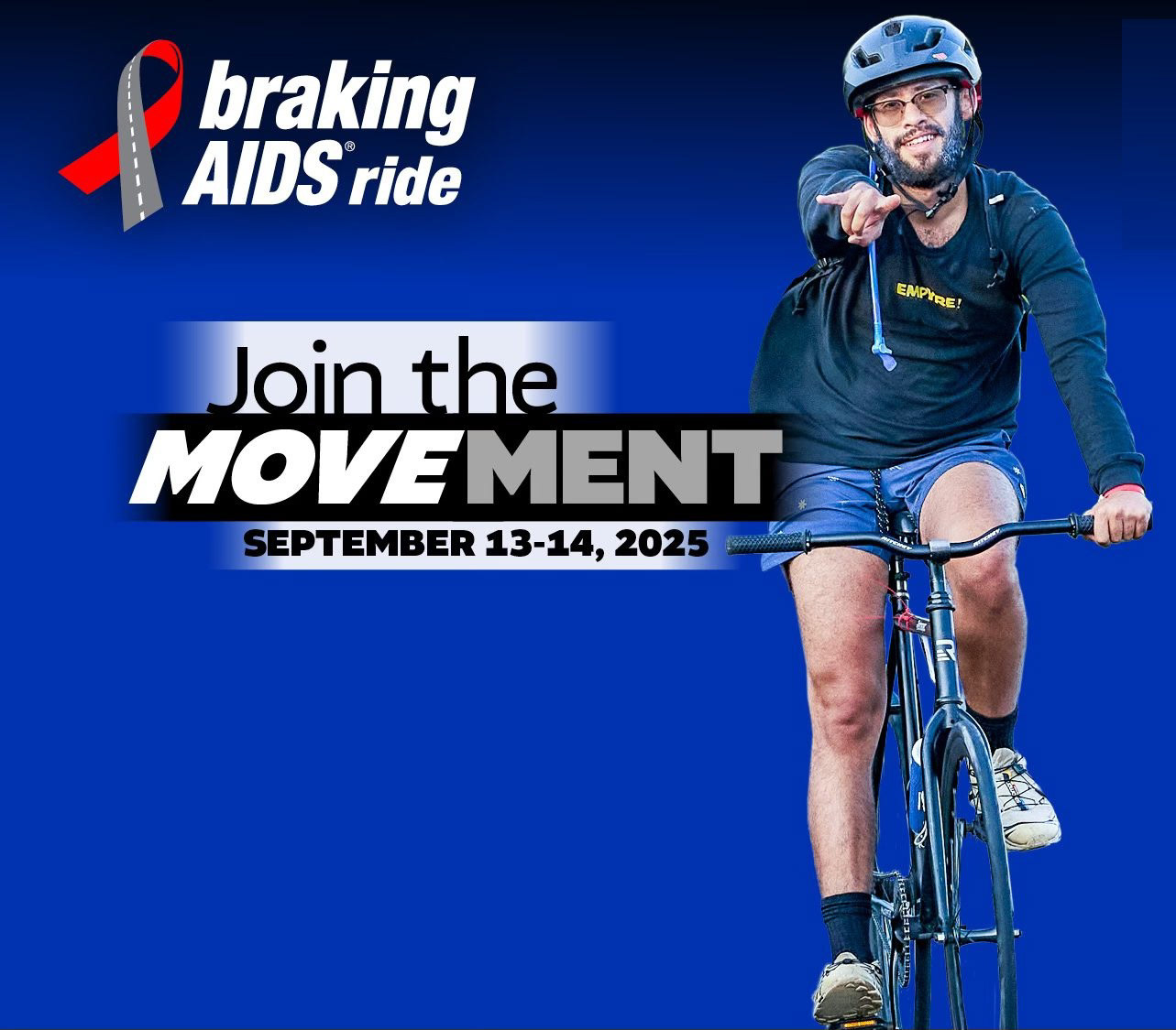 BRAKING AIDS Ride cycling event tagline