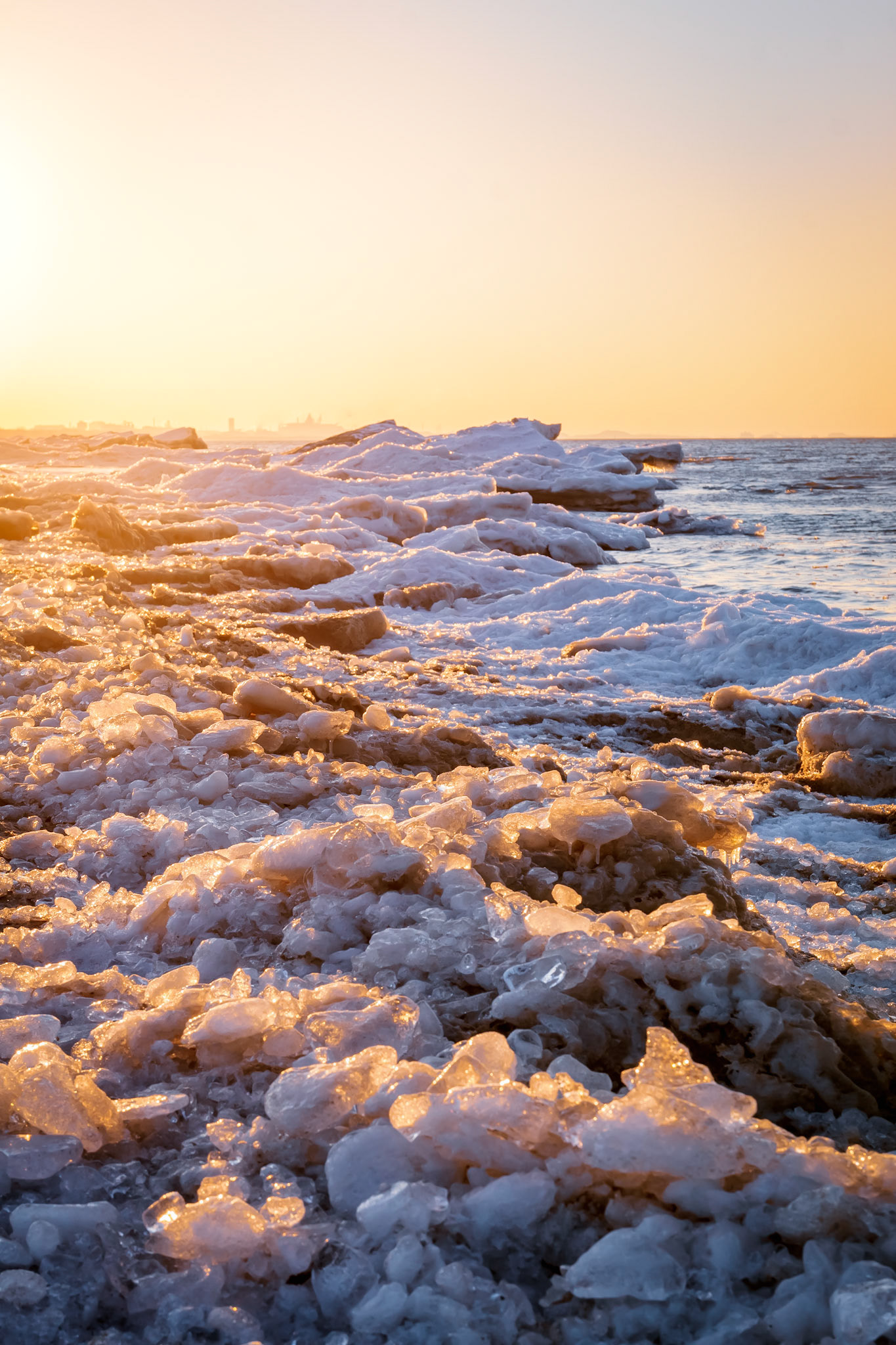 Landscape at West Beach in Dunes National Park.