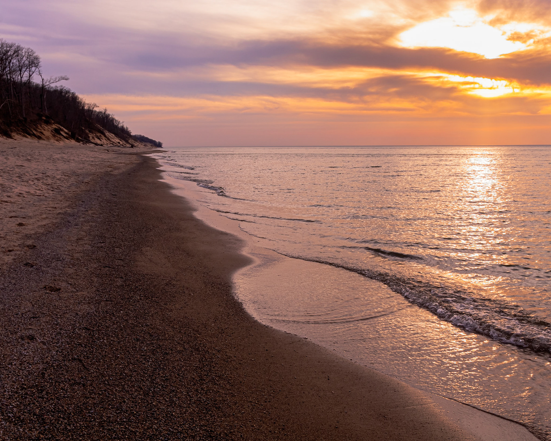 Landscape at Mount Baldy in Dunes National Park.
