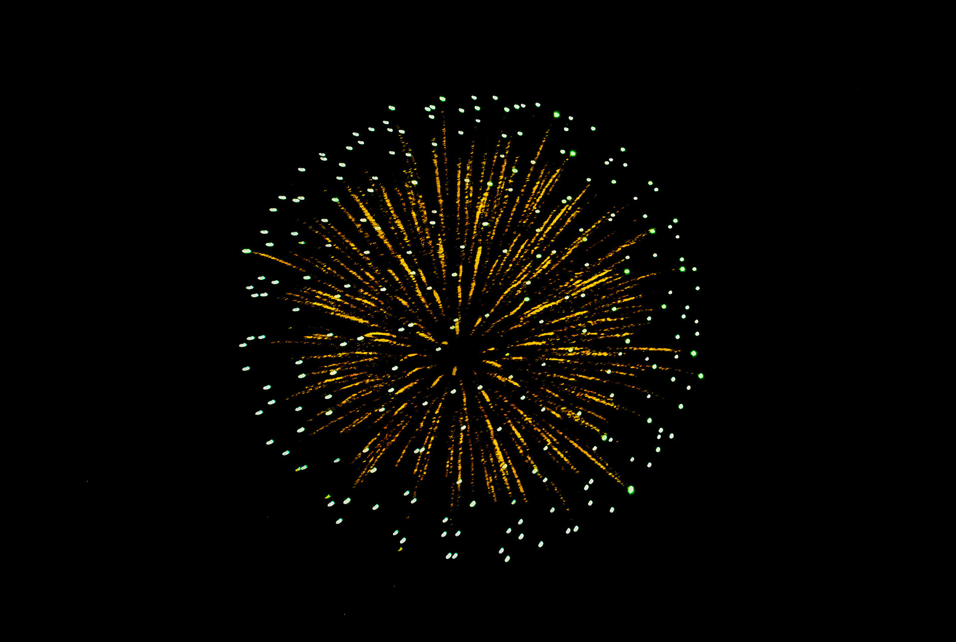 Firework from the Linton Freedom Festival Celebration. Photo taken July 4, 2019.