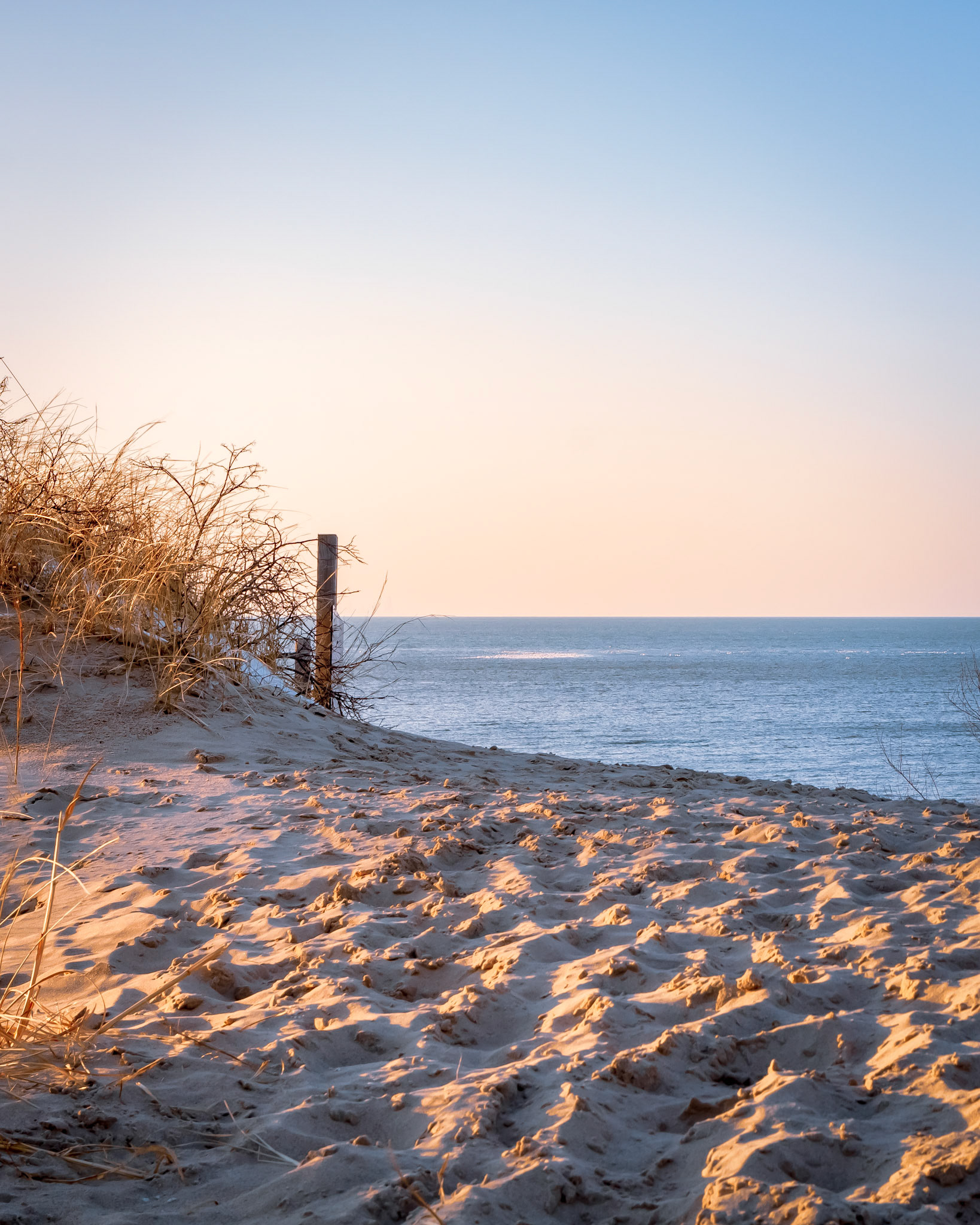 Landscape at West Beach in Dunes National Park.