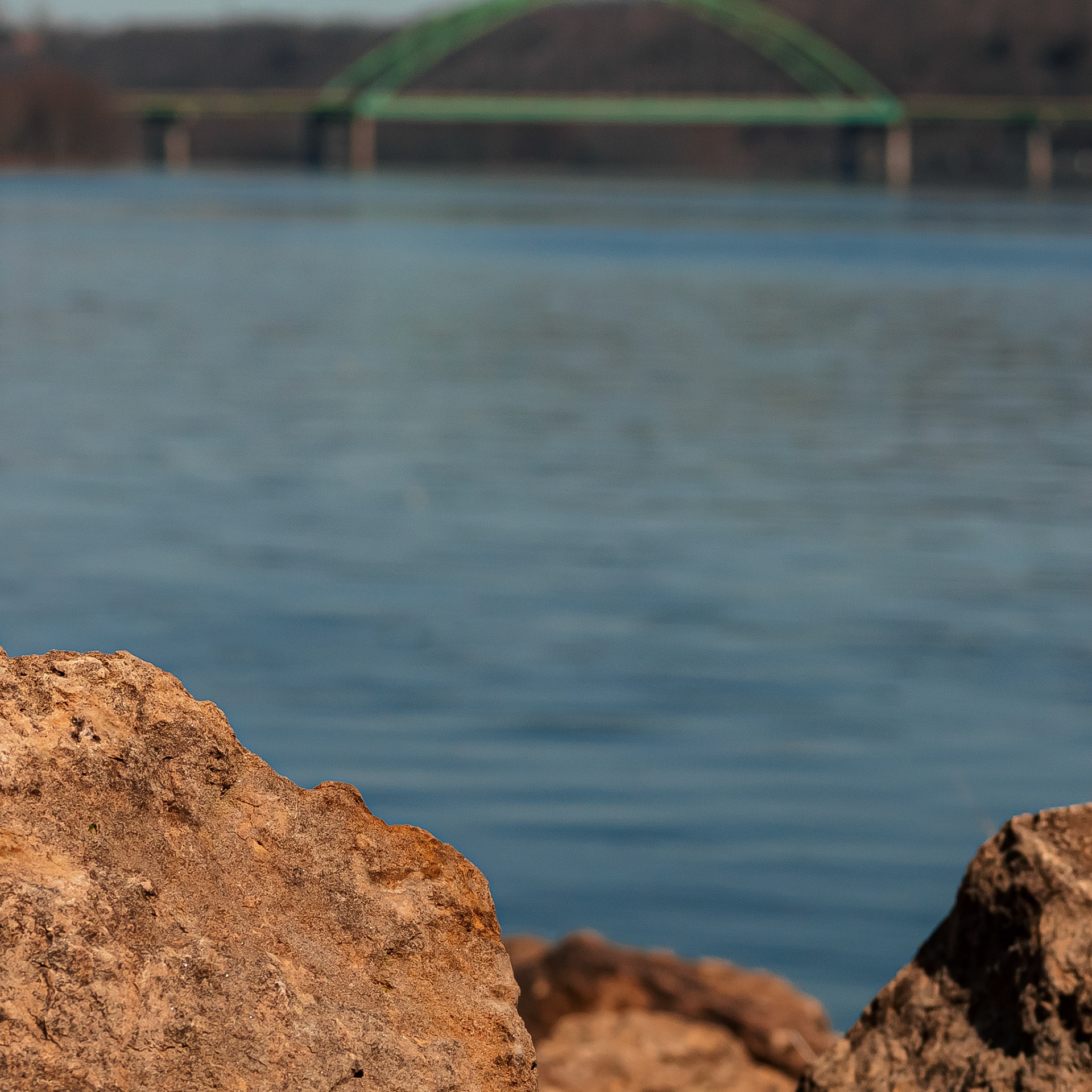 Mississippi River in the Port of Dubuque, IA.