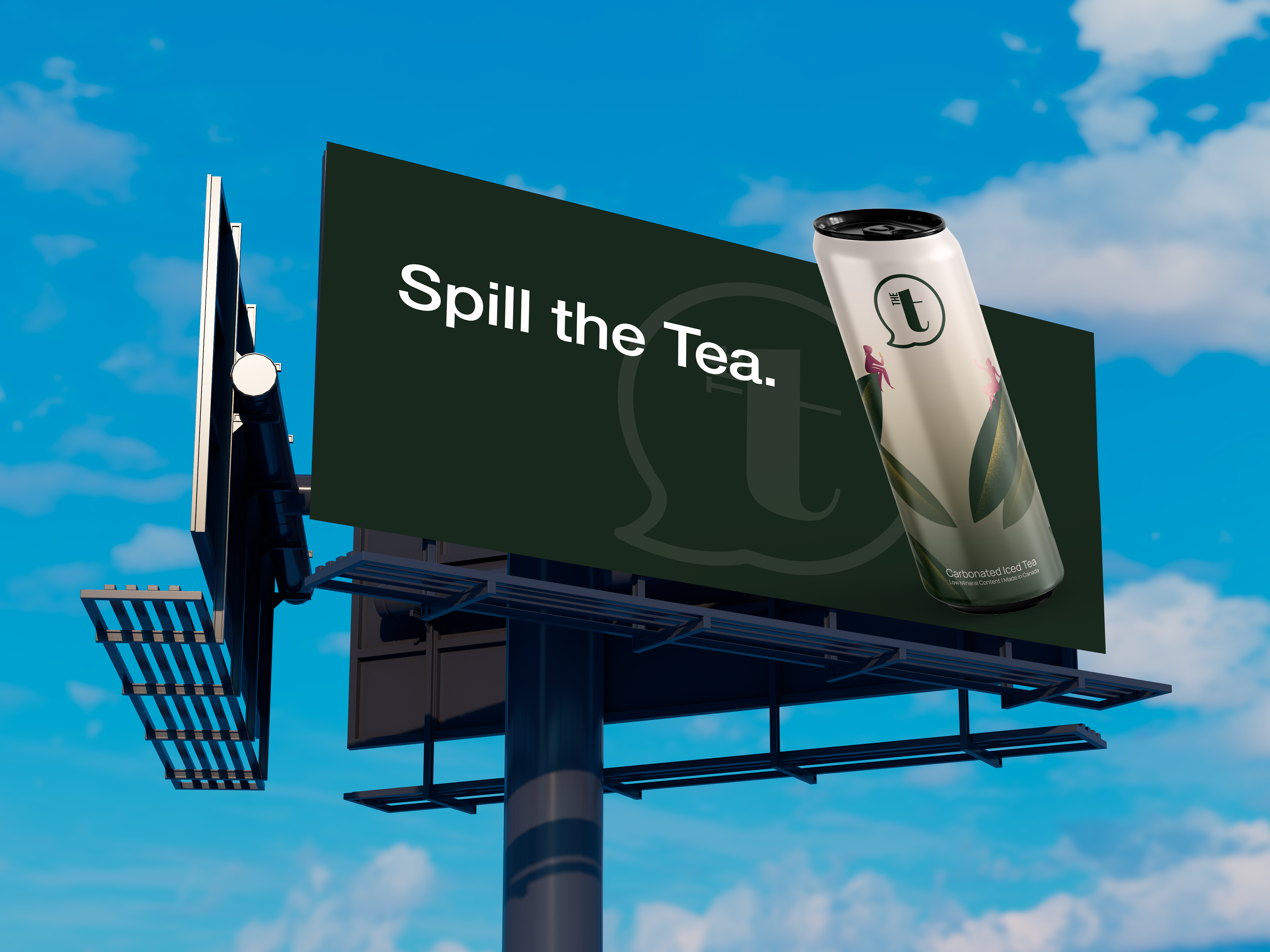 The T billboard mockup
