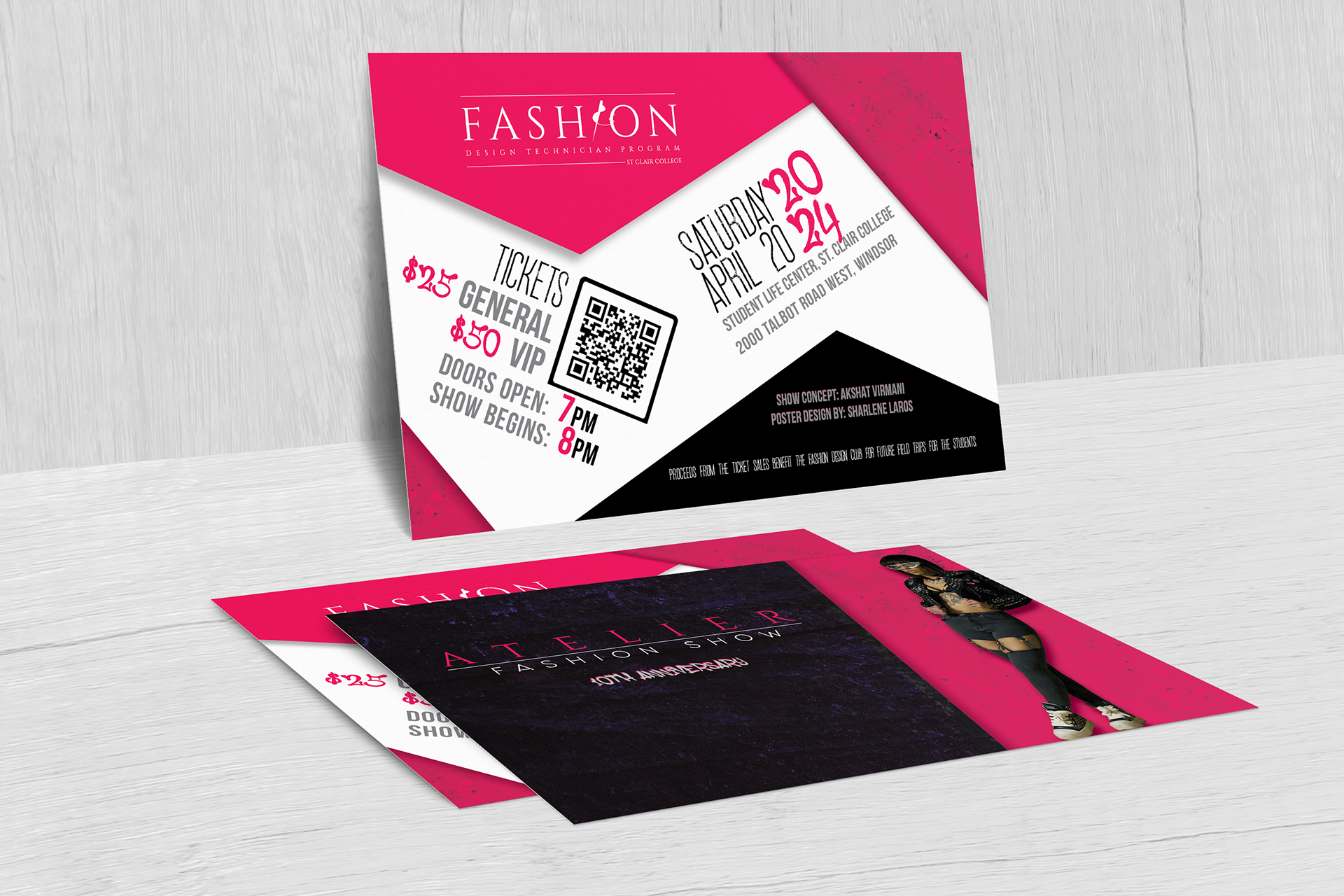 Atelier Postcard Mockup