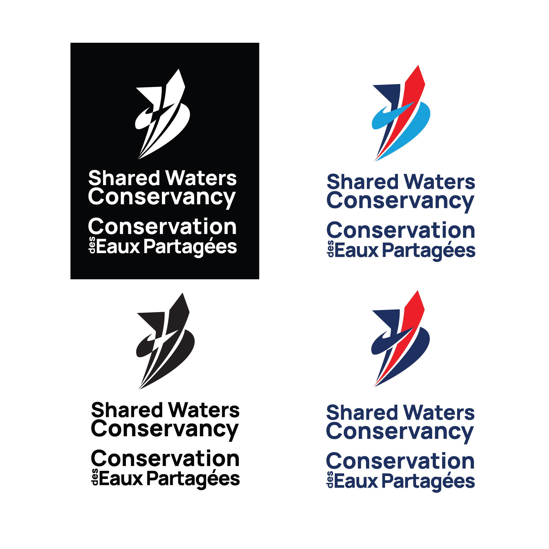 Shared Waters logo variations