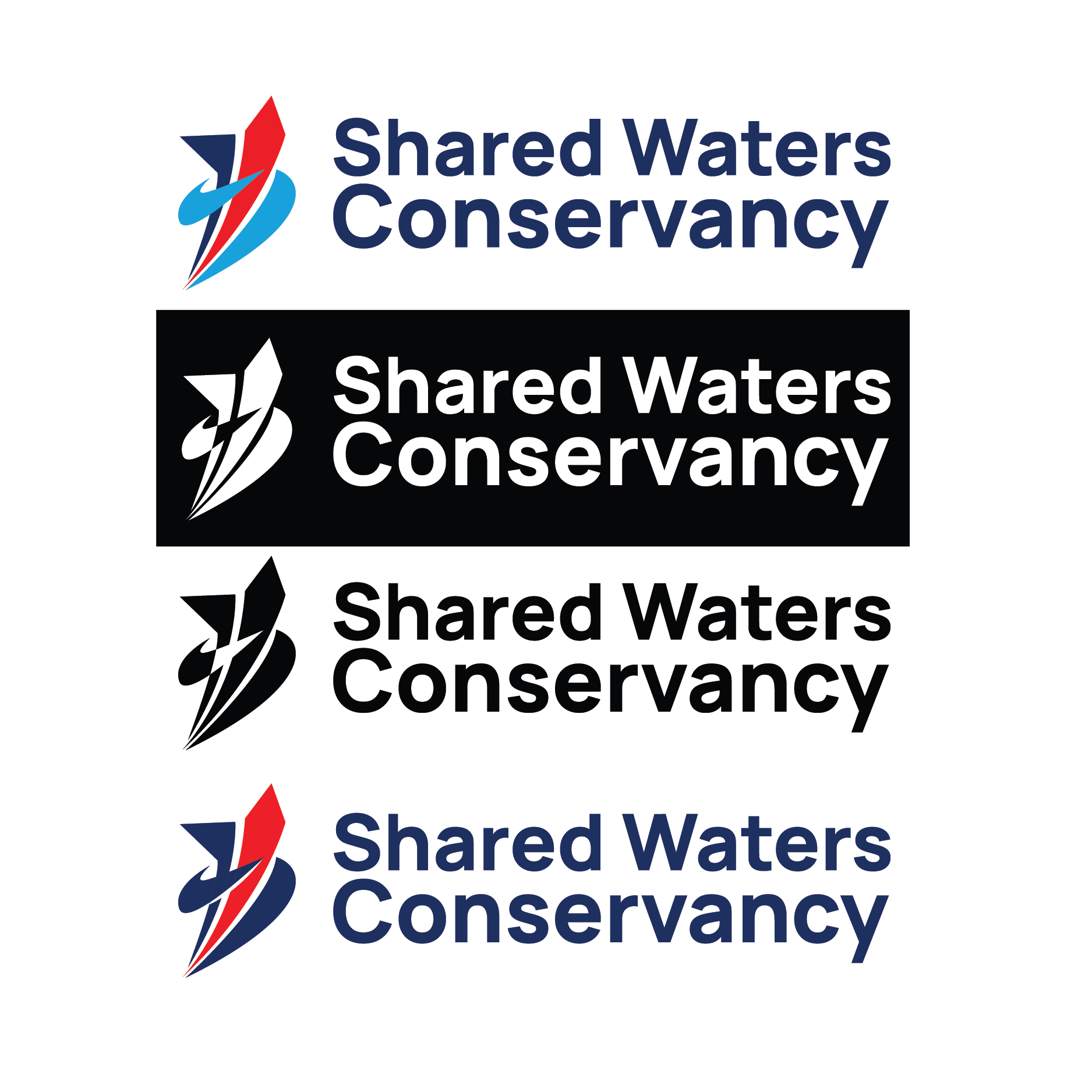 Shared Waters logo variations