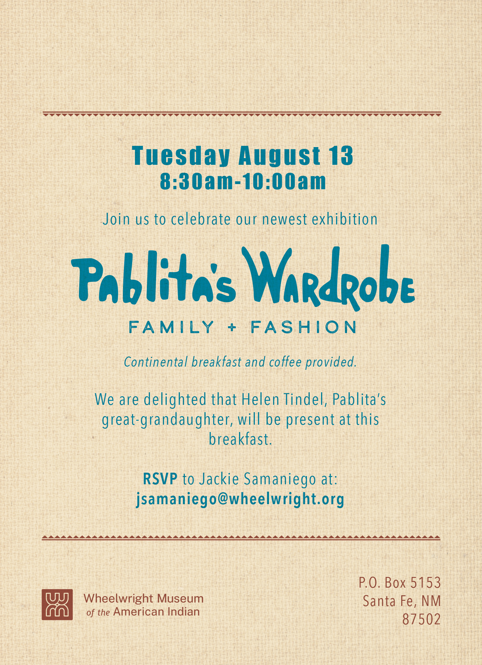 Exhibition Opening Postcard (back) 2024