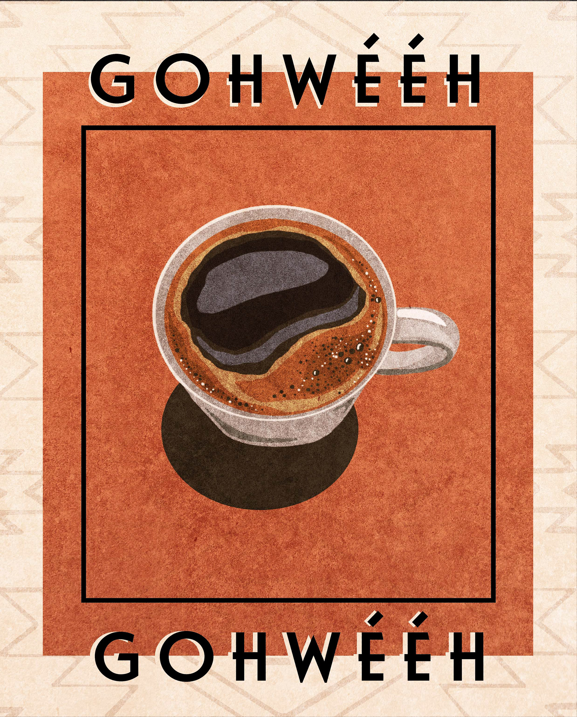Navajo Coffee Poster 2024