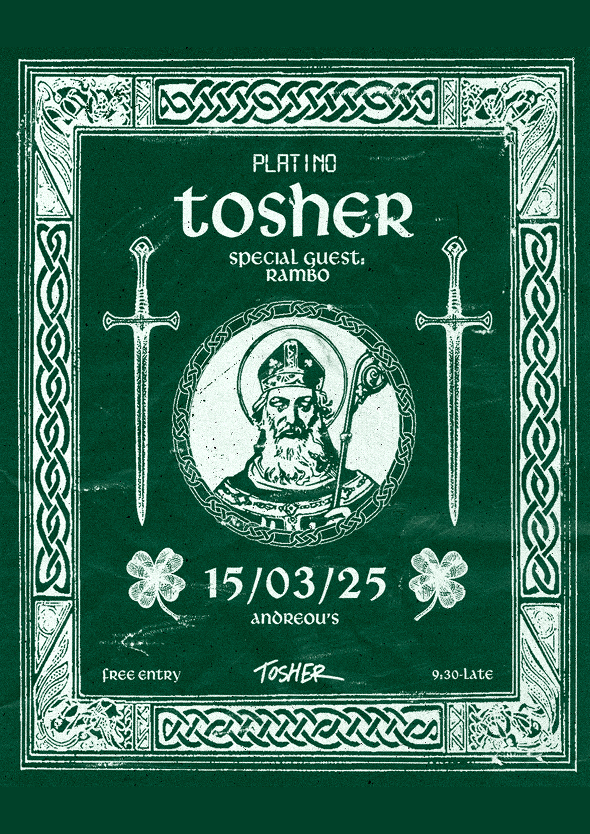 Toshers St Paddy's Day Party