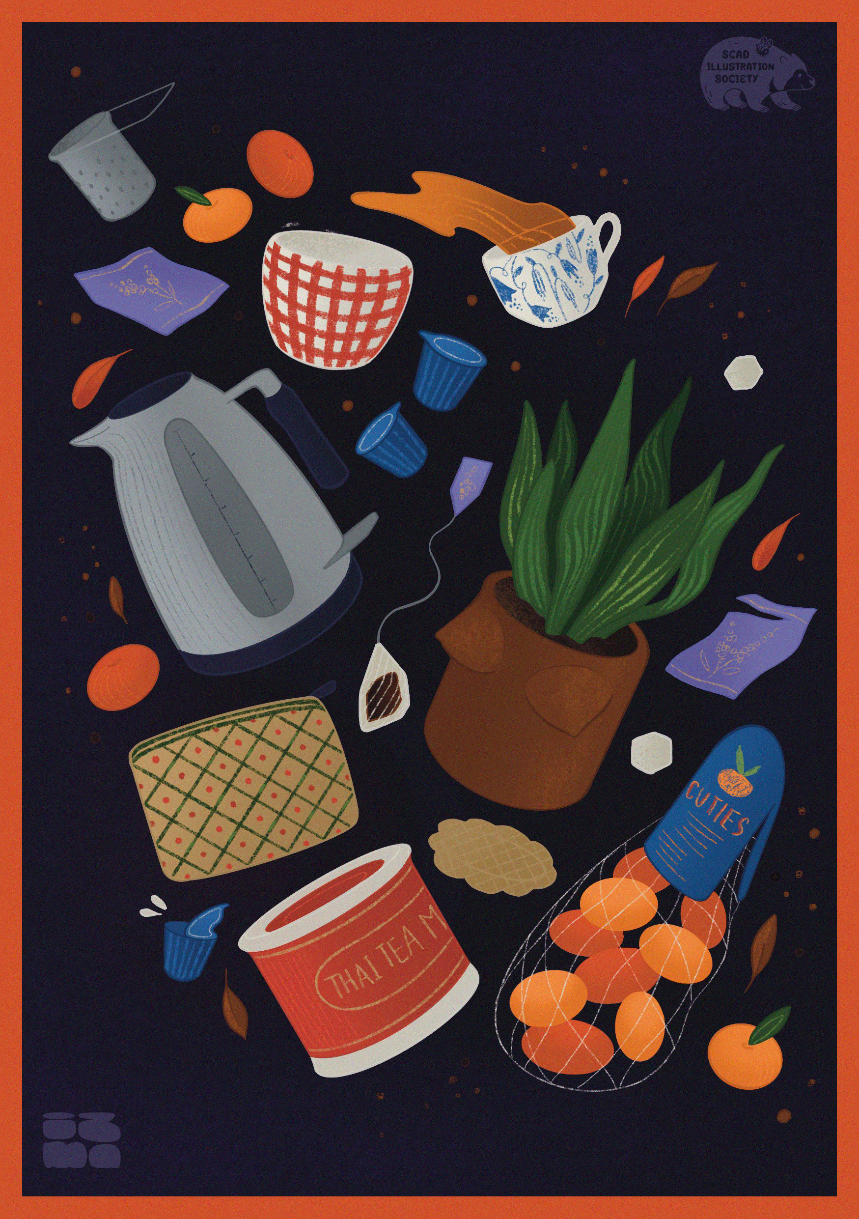 "Tea with Cuties."