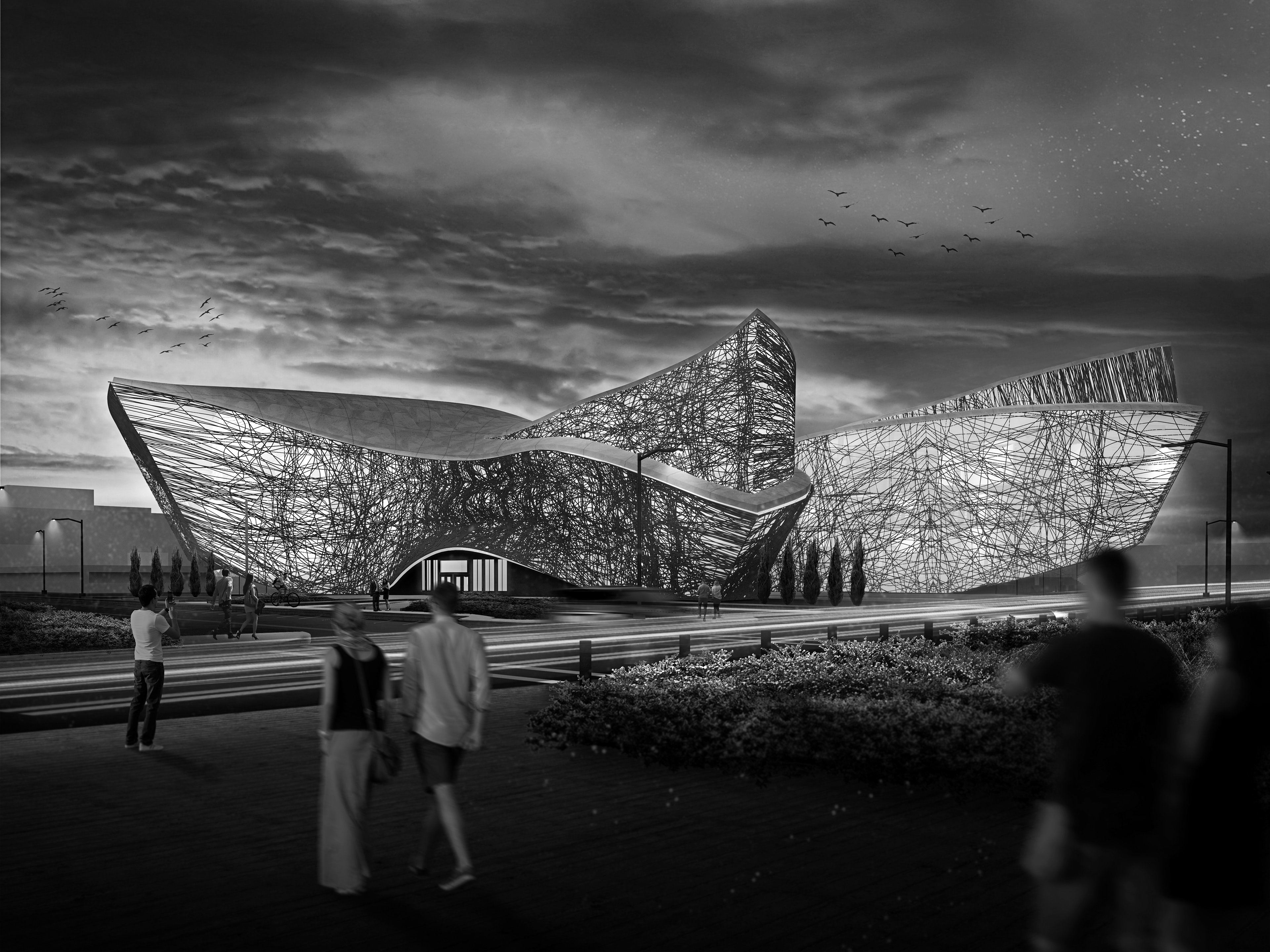 Exterior Evening Render