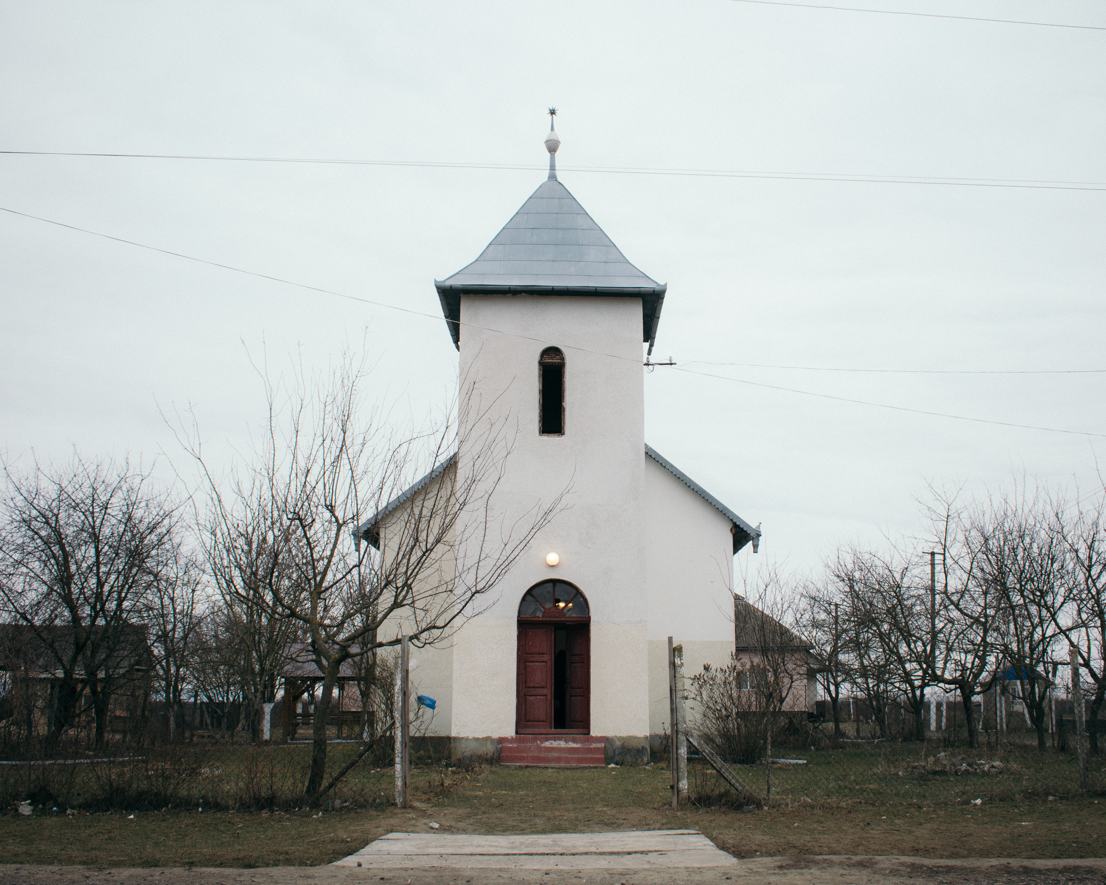 Church in a Roma village. Ukraine, 2019.