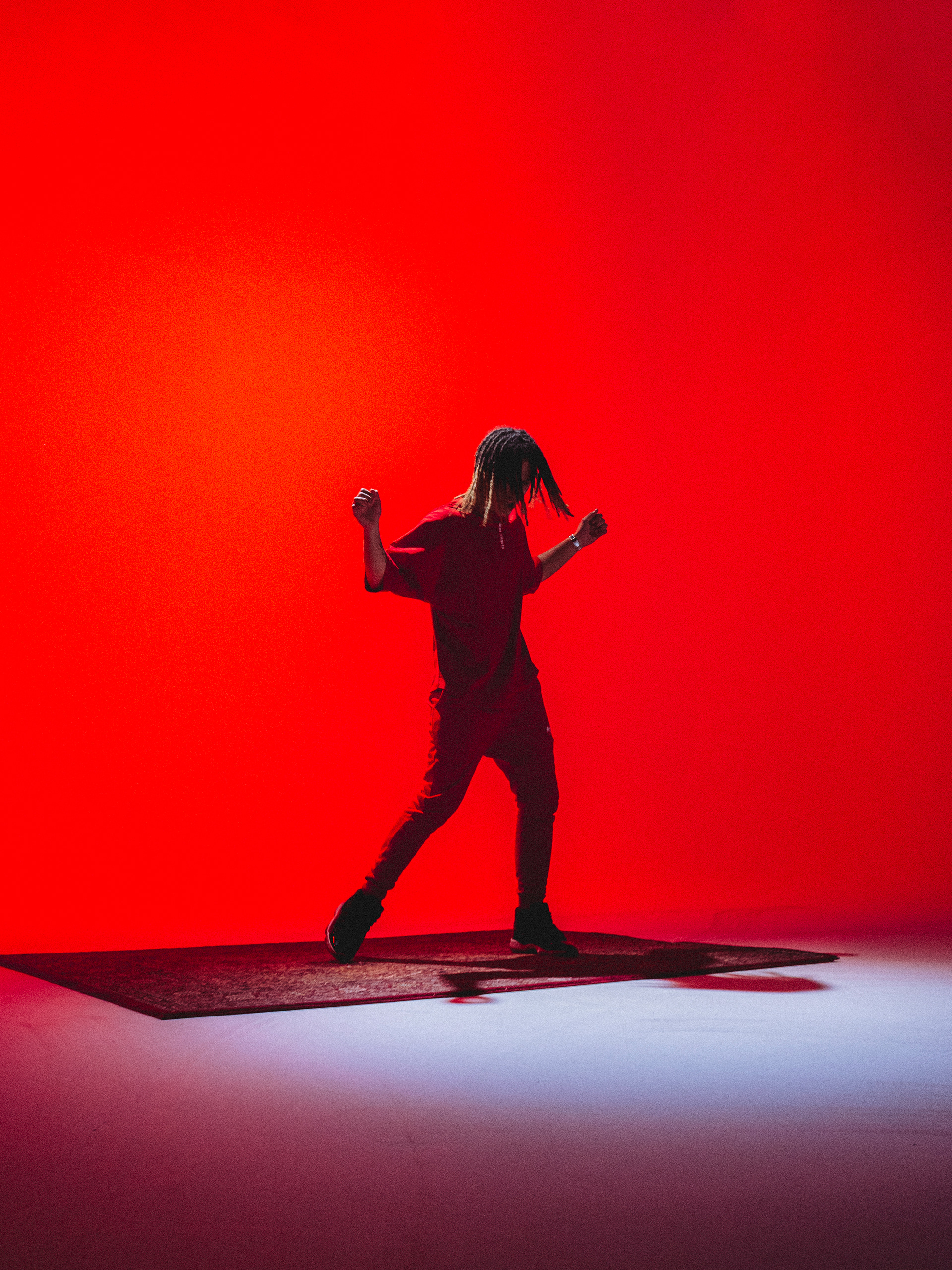 Yssi SB during the shooting of a music video in Amsterdam.