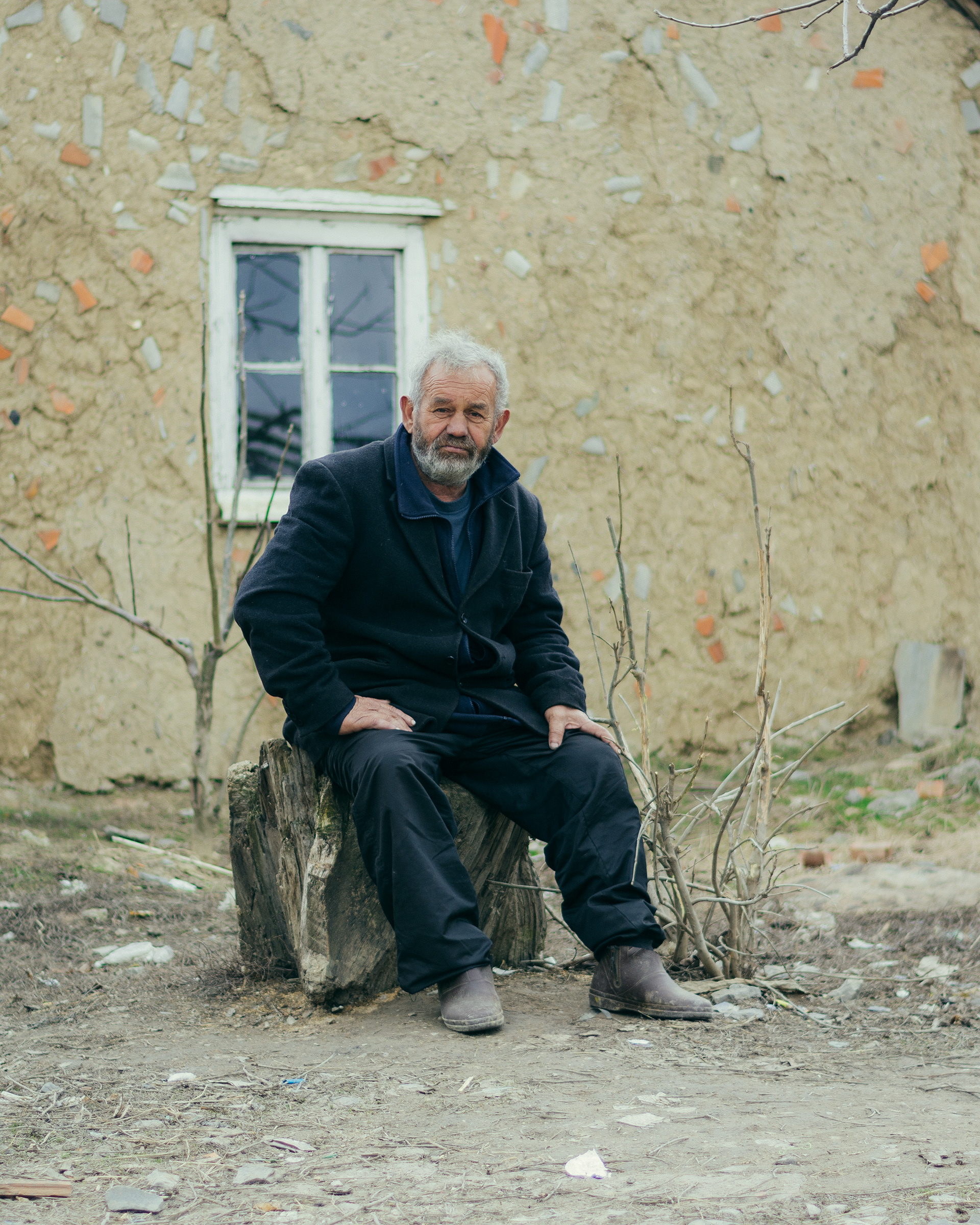 Portrait of a Roma man. Ukraine, 2019.