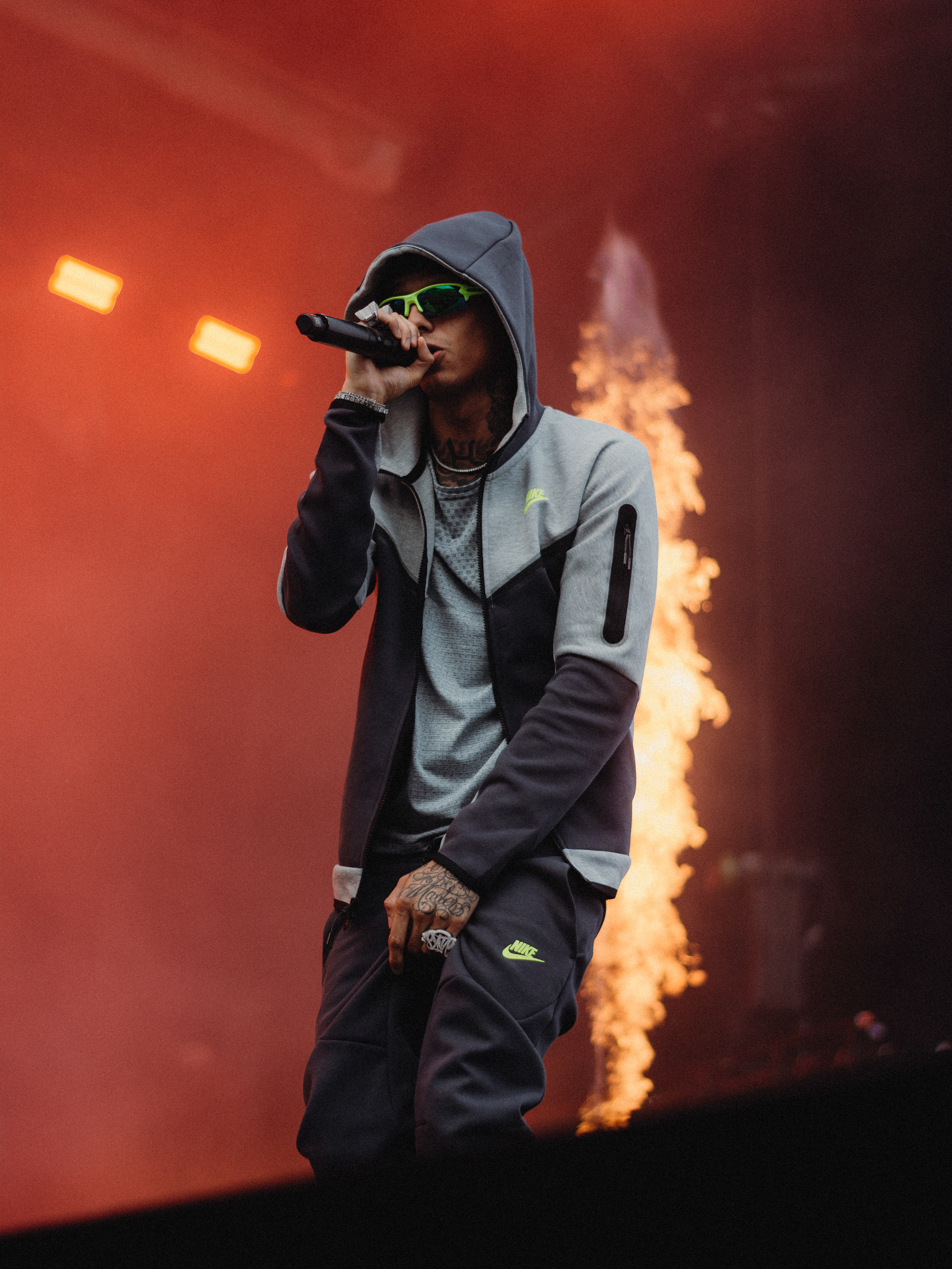 Central Cee at Rolling Loud Rotterdam, 2023. 