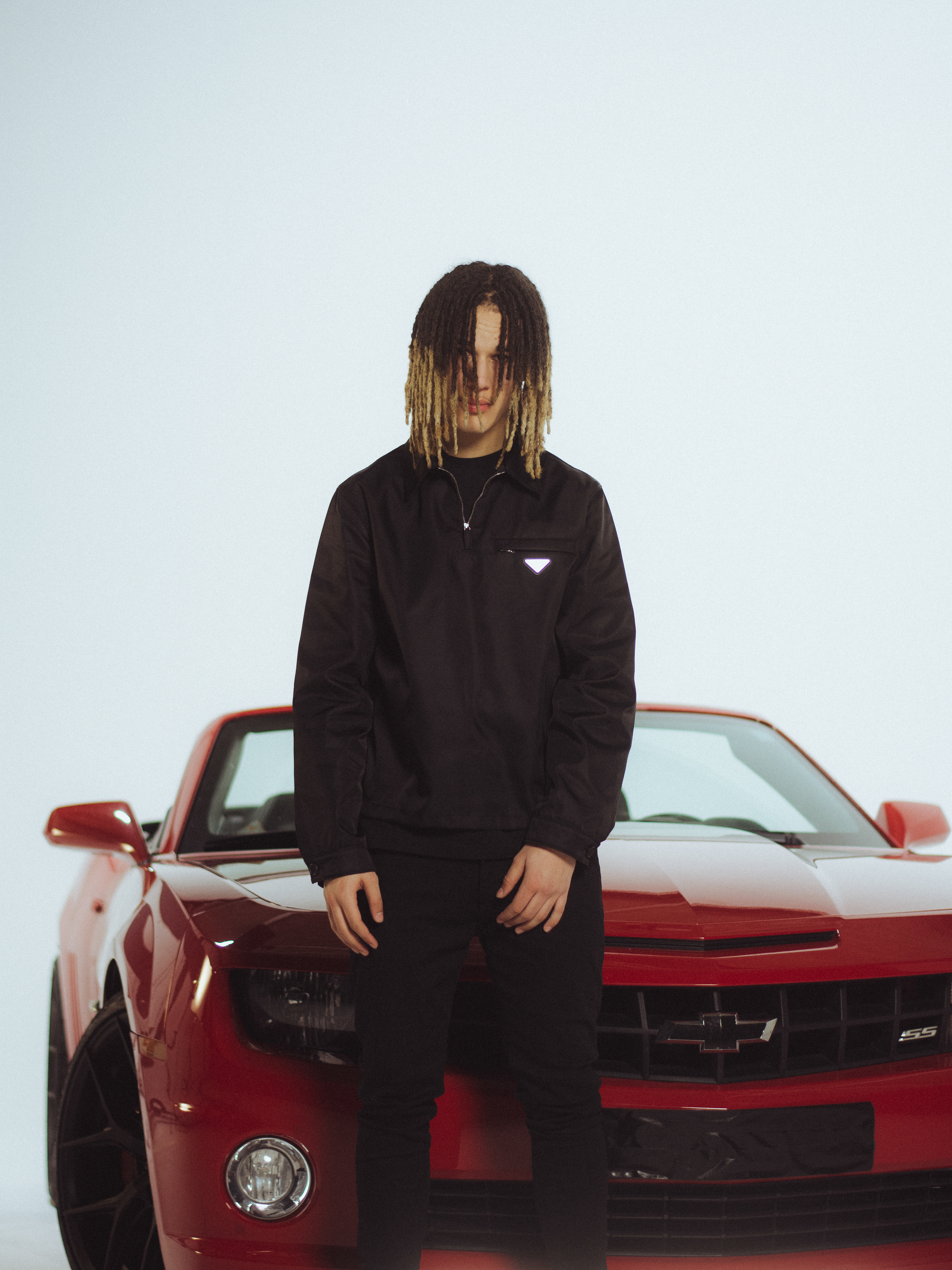 Yssi SB during the shooting of a music video in Amsterdam.