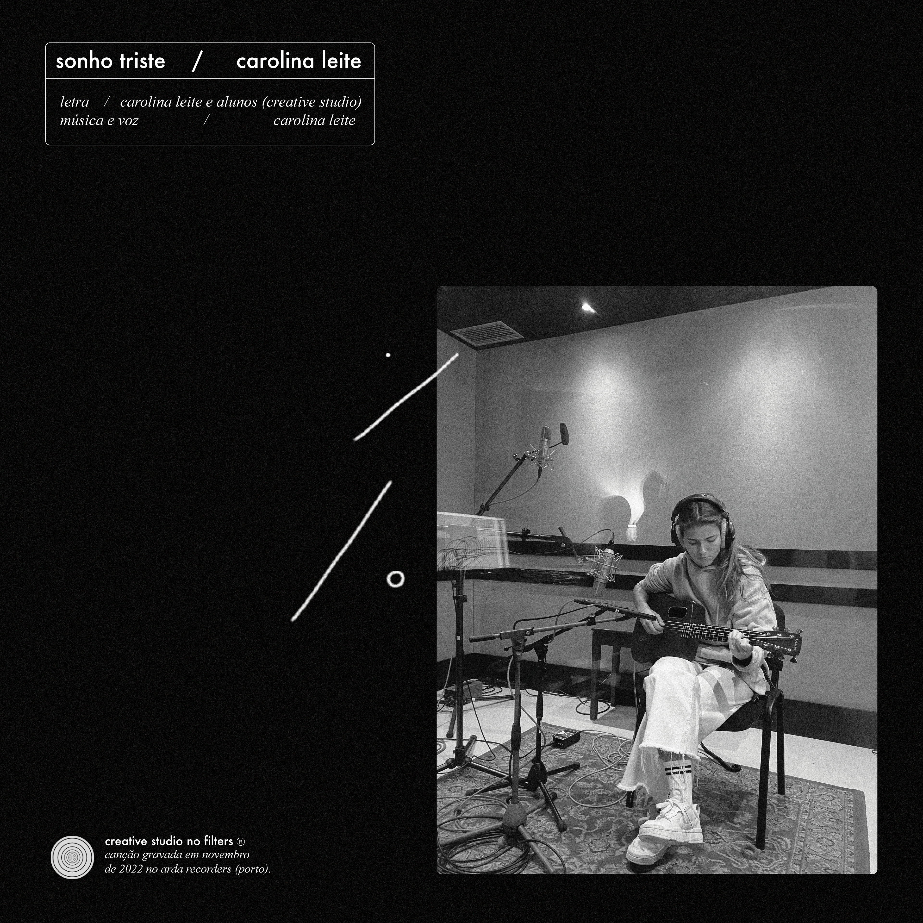 capa do single 'Sonho Triste' de Carolina Leite.