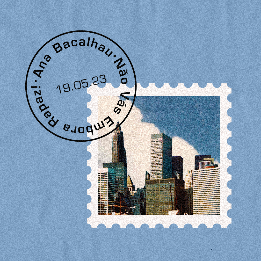 design para comunicação do single 'Não Vás Embora Rapaz' de Ana Bacalhau.