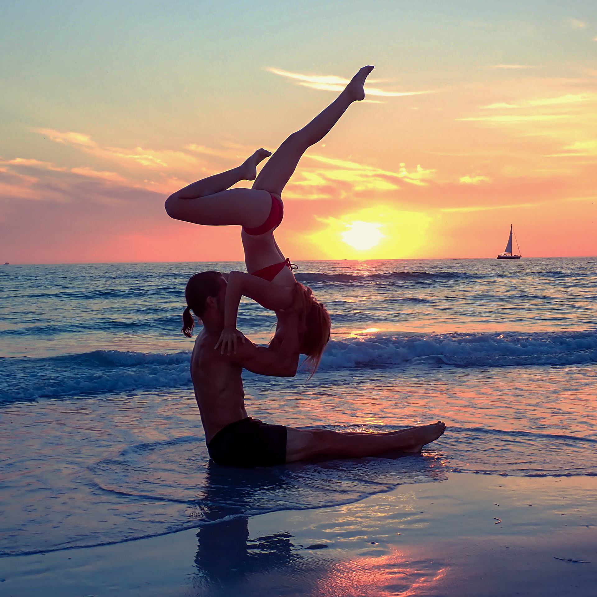 Sunset Acro Yoga