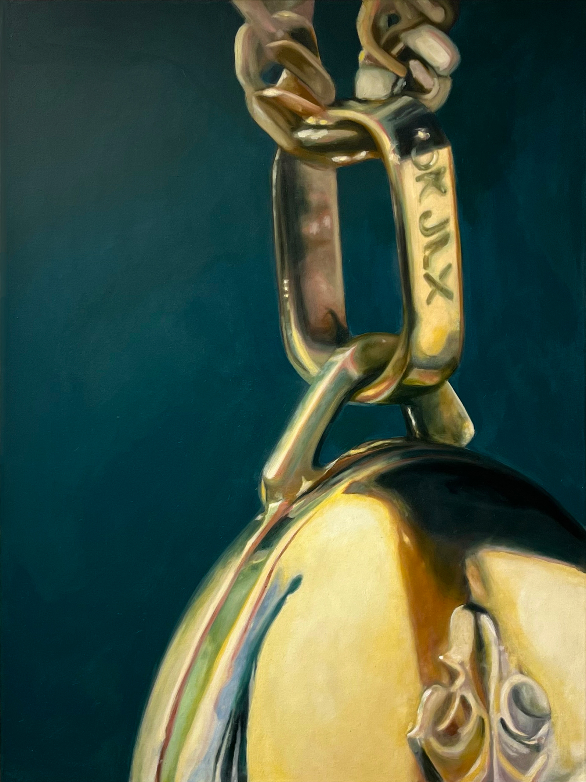 Untitled (Locket) from "In Company" Series 2024, 36"x48", Oil on Canvas