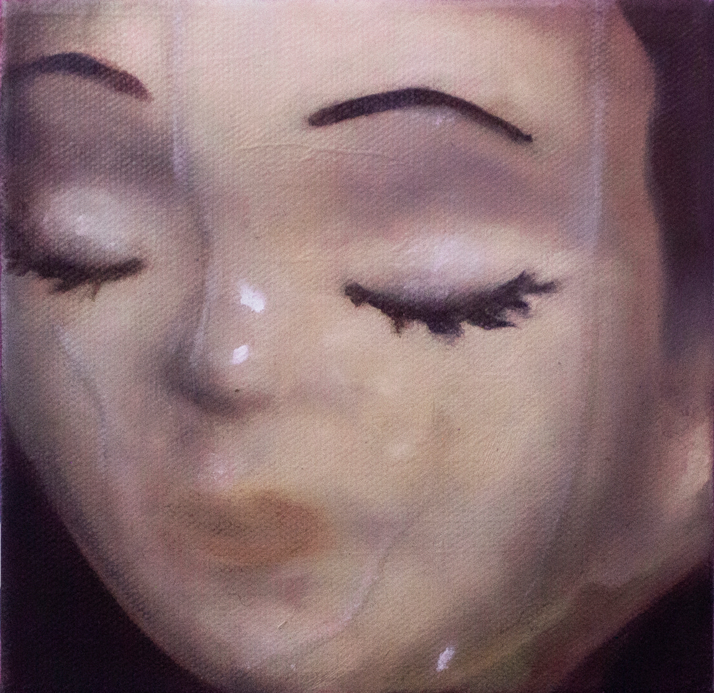 "Porcelina 1" 2024, 6" x 6", Oil on Canvas.