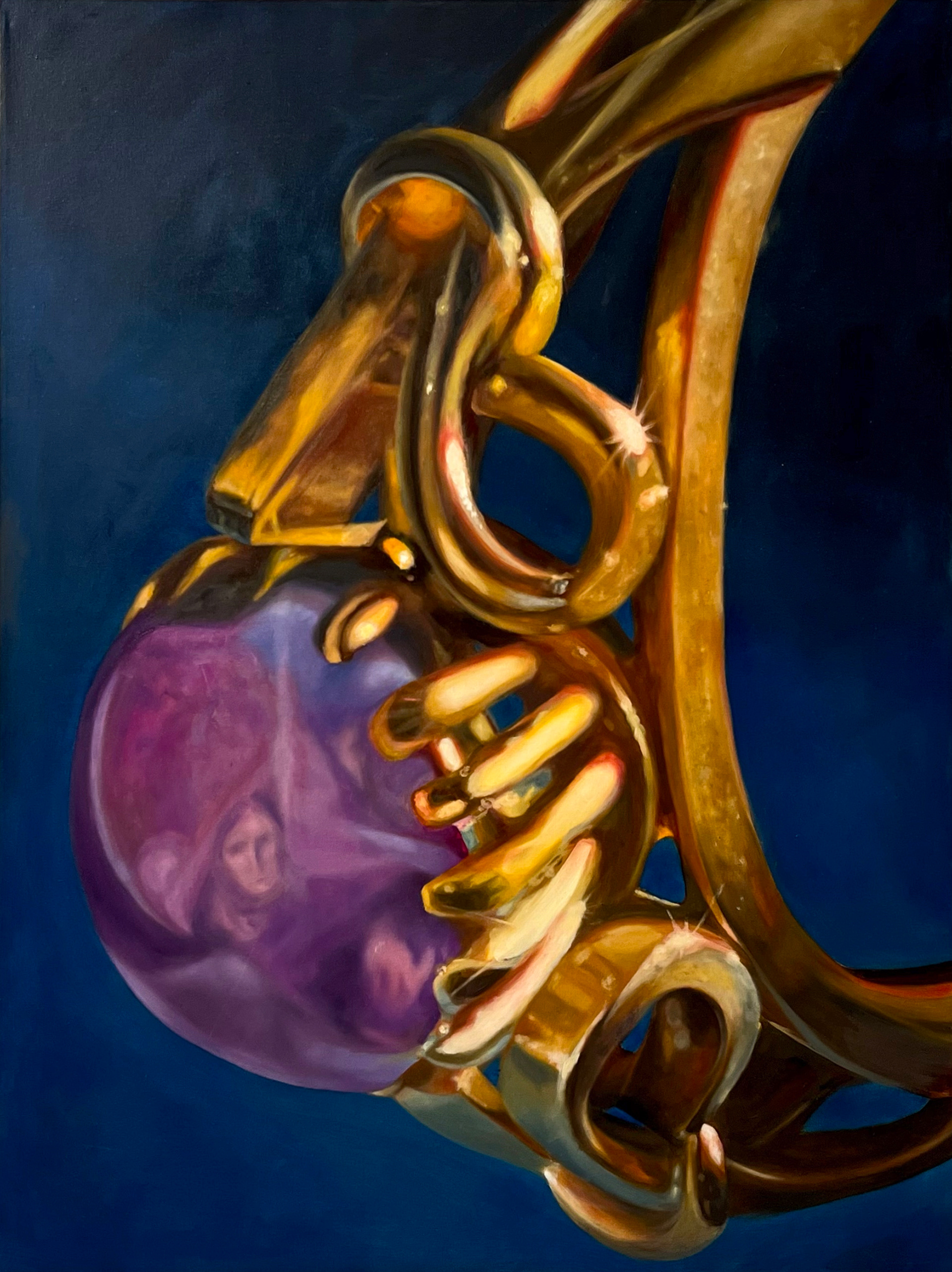 Untitled (Ring) from "In Company" Series 2024, 36"x48", Oil on Canvas