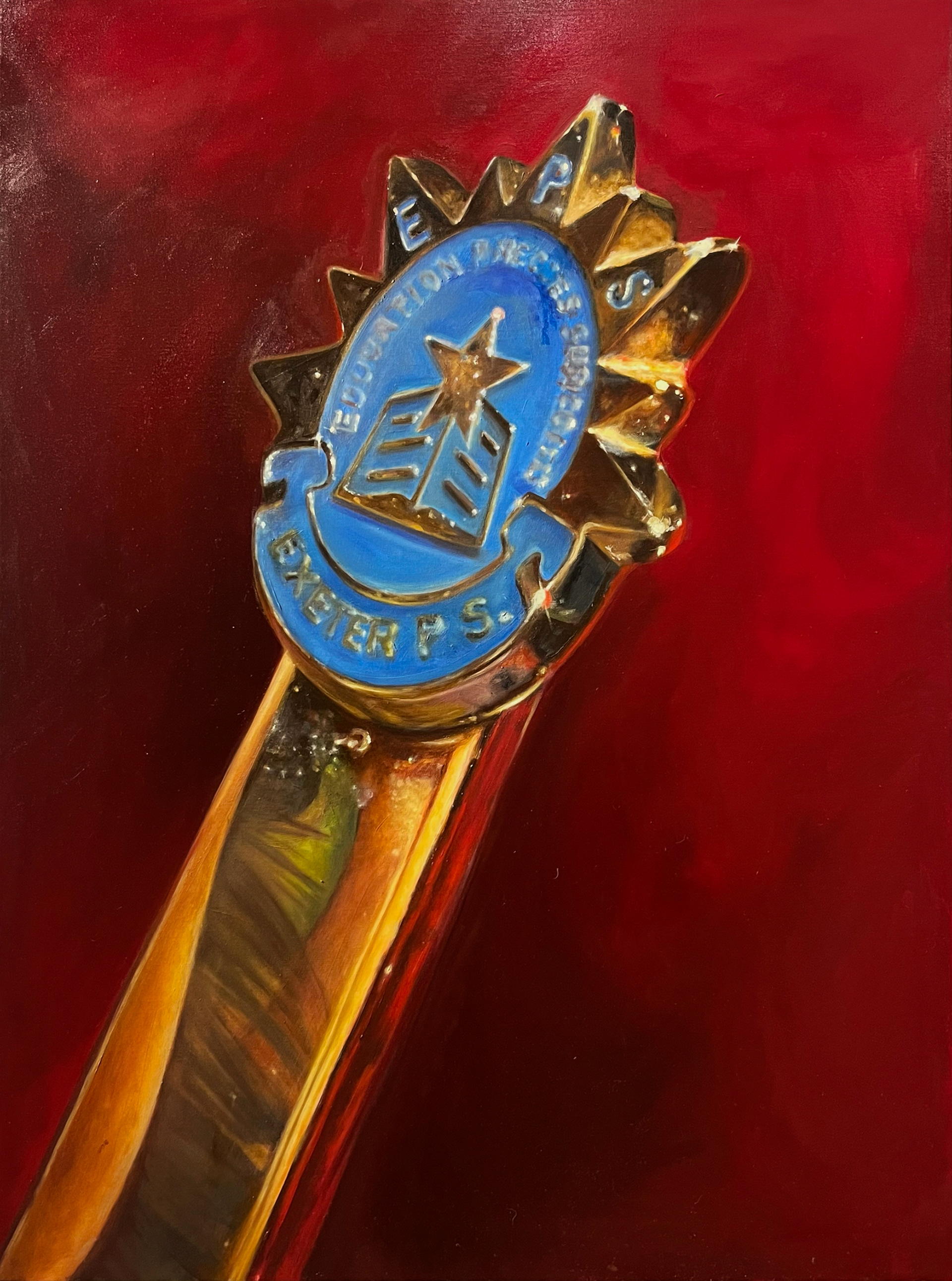 Untitled (Spoon) from "In Company" Series 2024, 36"x48", Oil on Canvas