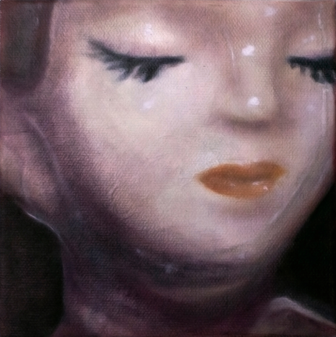 "Porcelina 3" 2024, 6" x 6", Oil on Canvas.