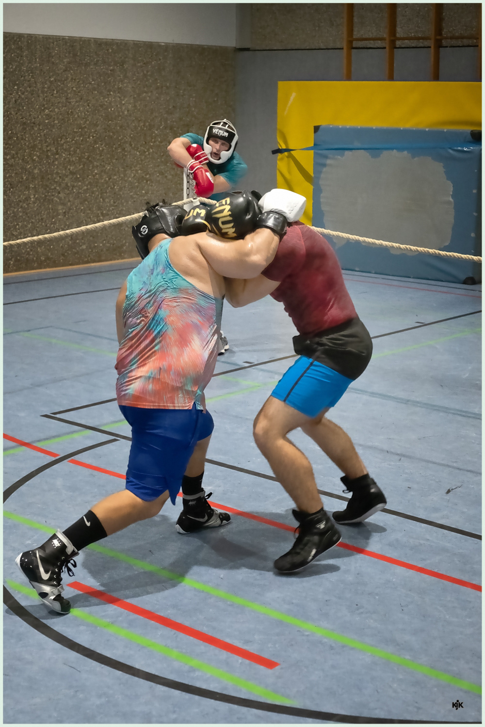 Training des Condor Limburg. Hier die "schwereren Jungs".